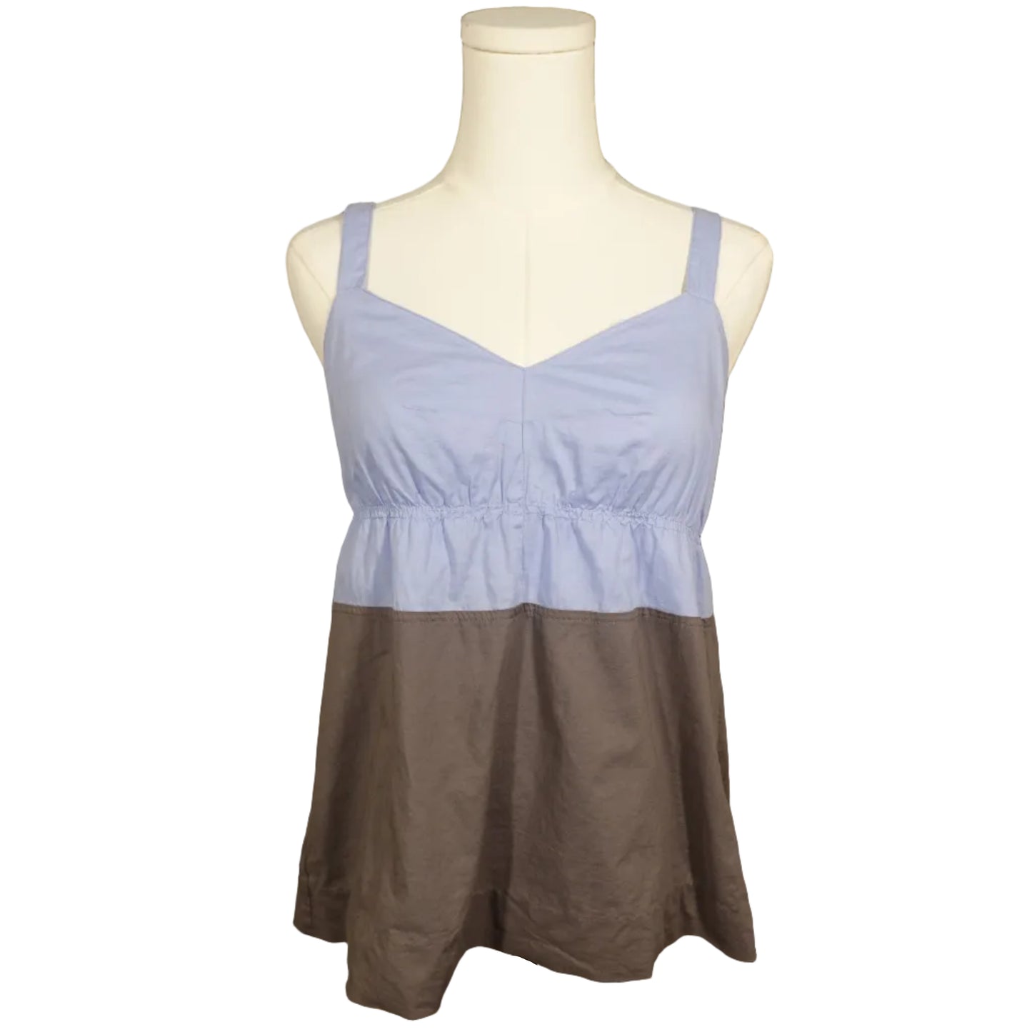 J.Crew Colorblock Cotton Babydoll Tank Top-2