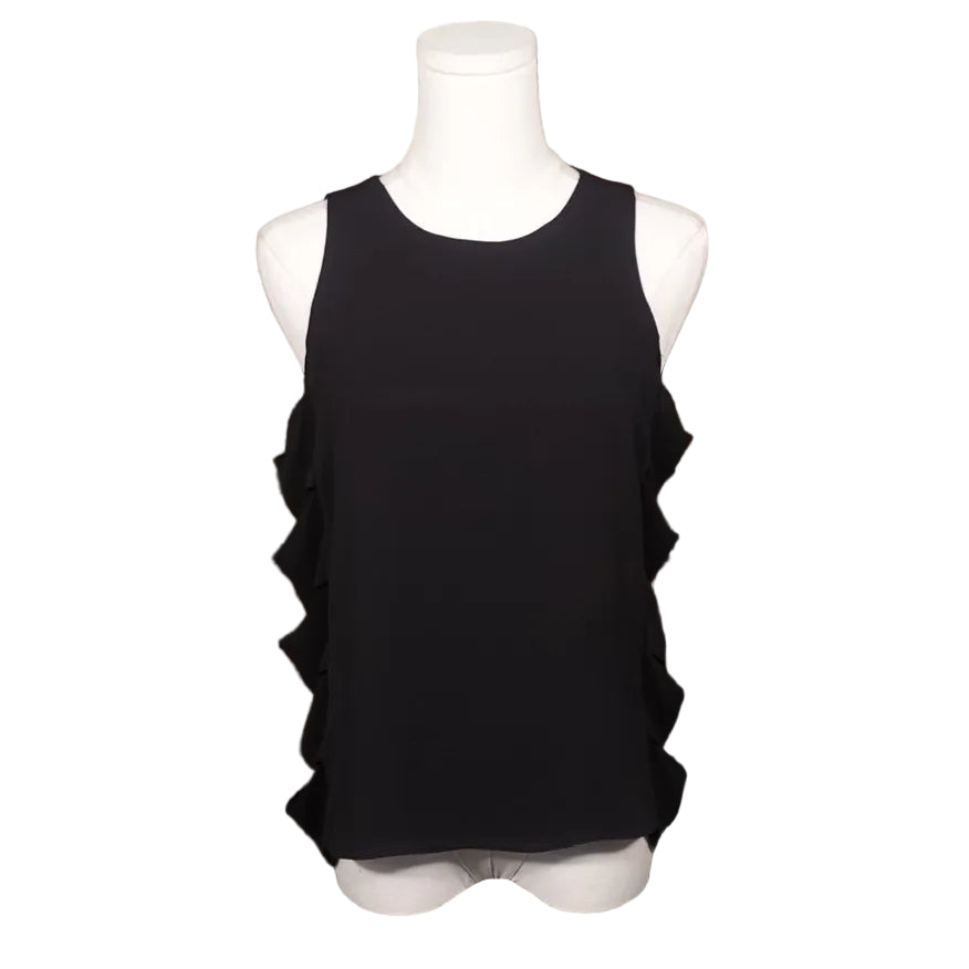 Max Azria Side Ruffle Tank-XXS