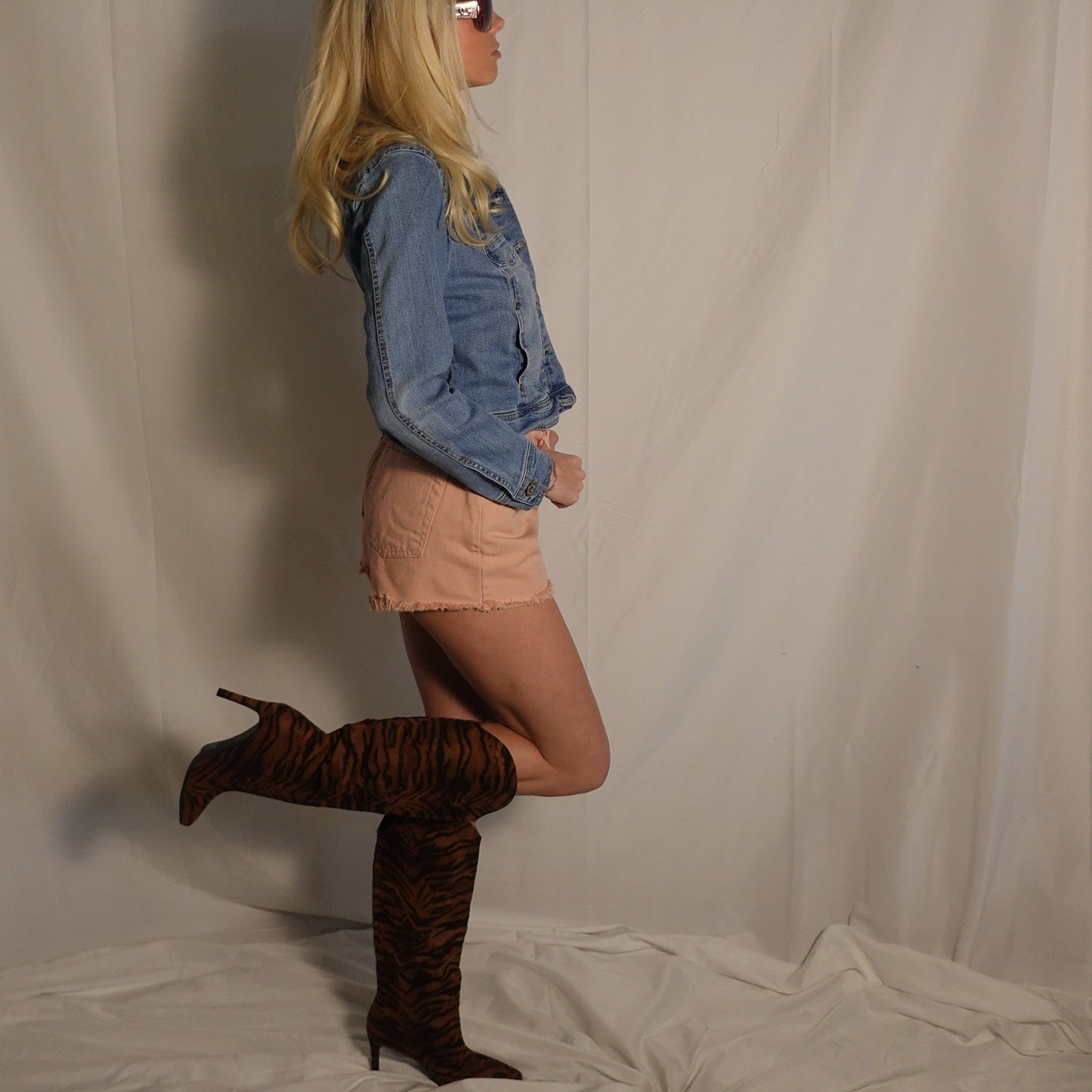 Brown Zebra Print Boot