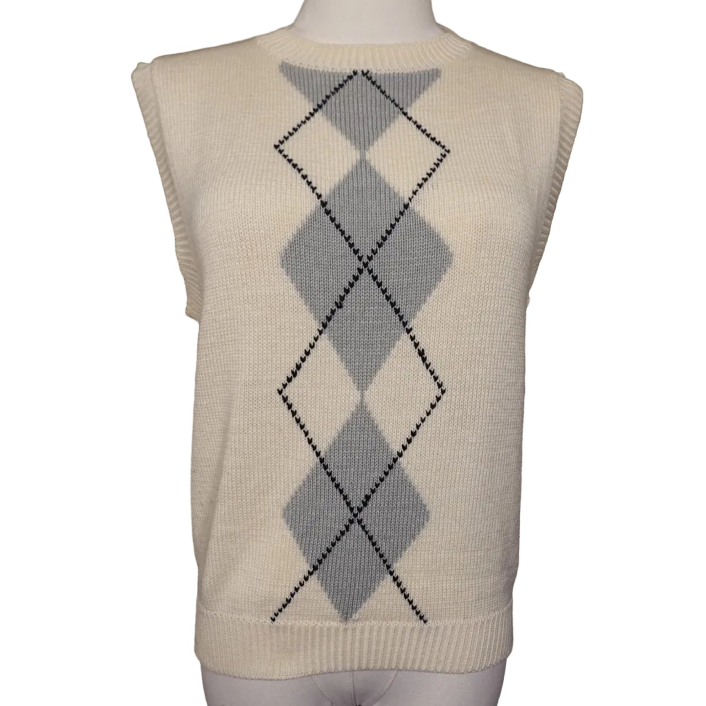 Claudias Closet Argyle Knit Vest (M)