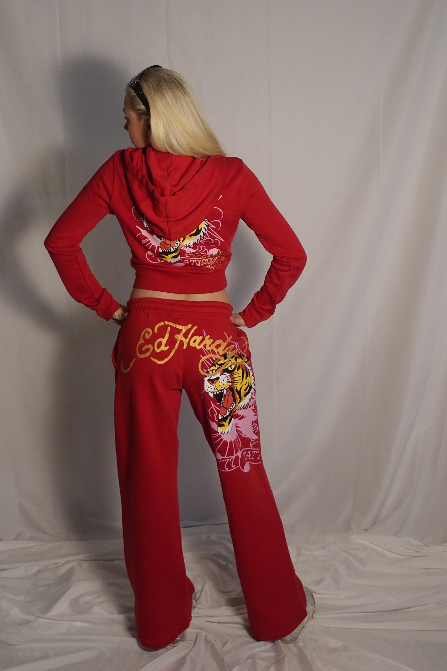 Ed Hardy Red Tiger Tracksuit Set