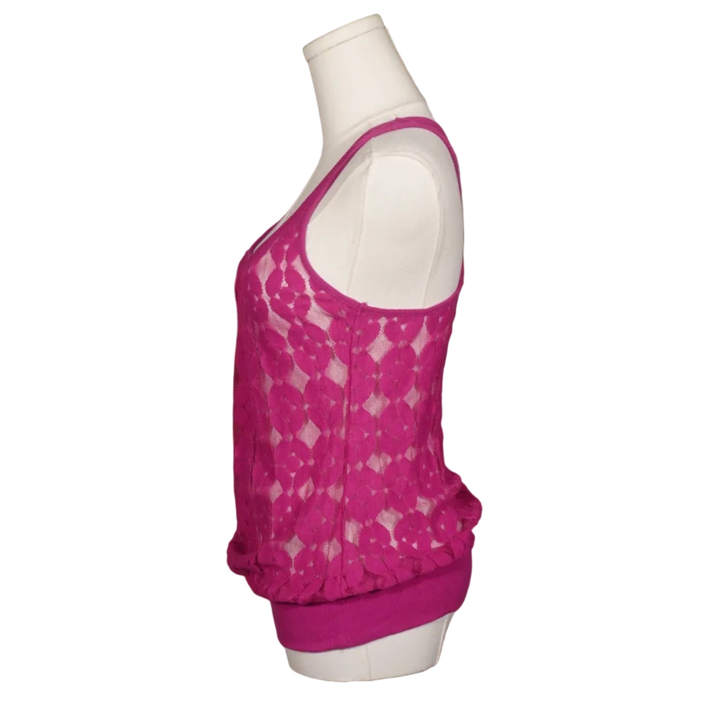 Pink Sugar Lace Tank-S