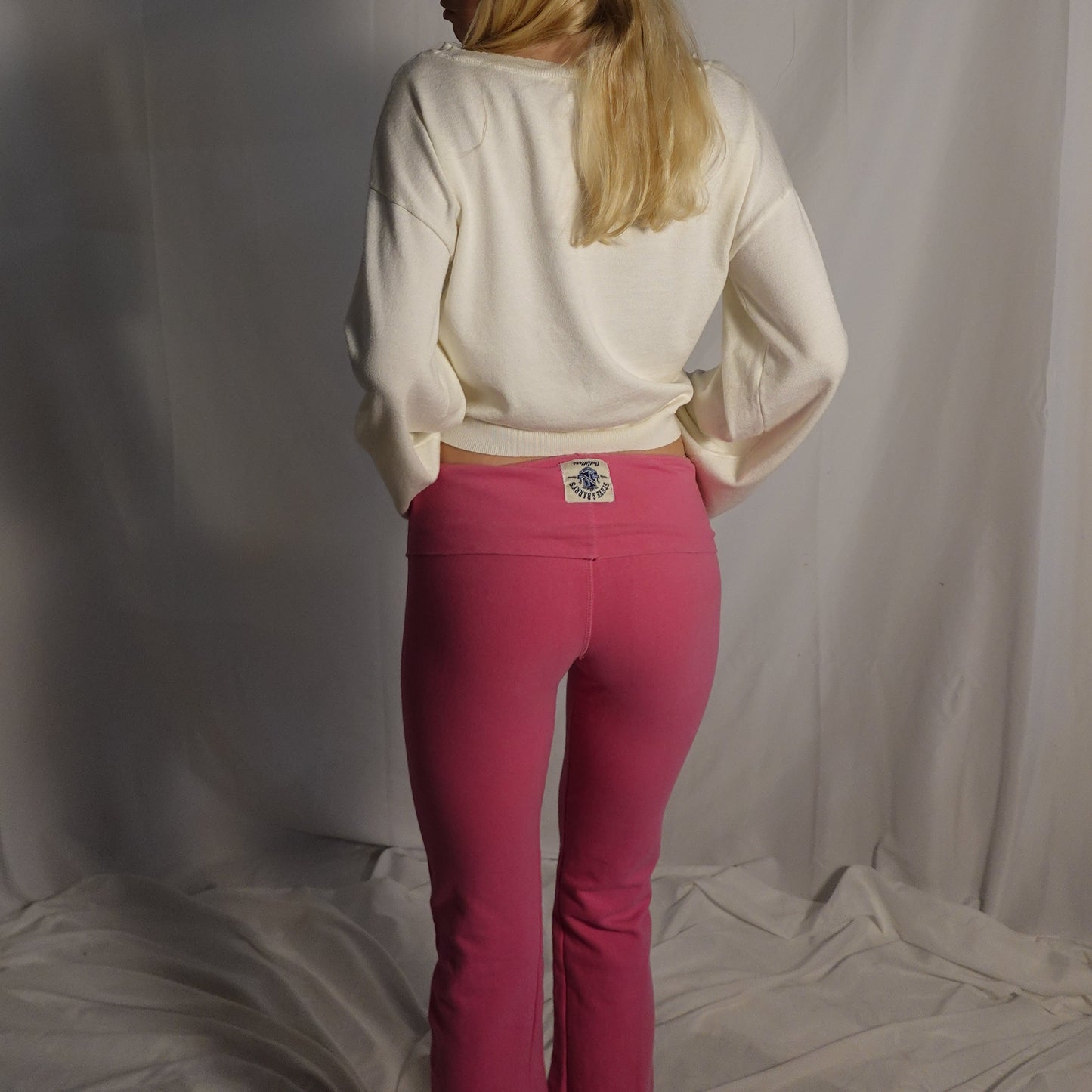 Y2K Pink Flare Leggings