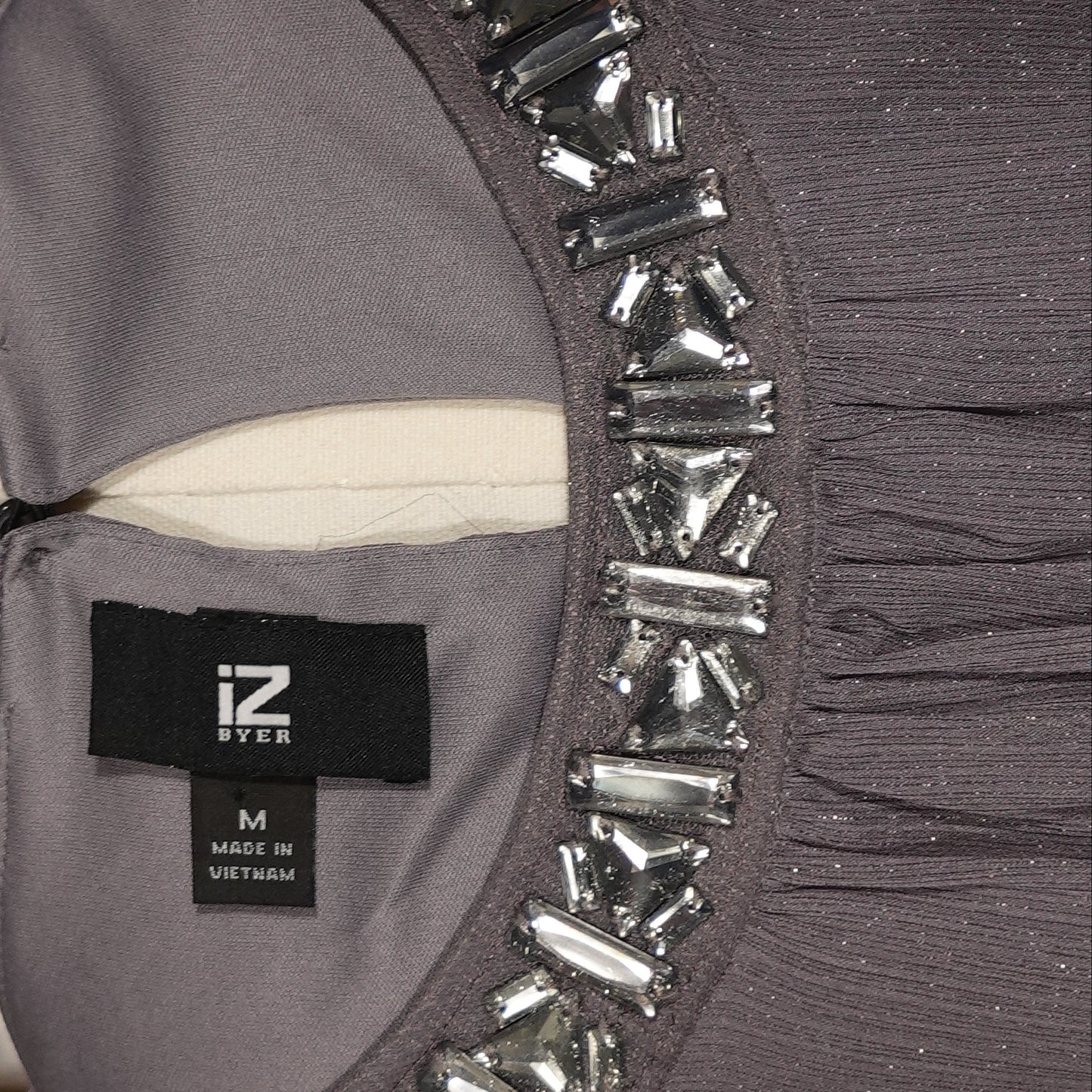 IZ Byer Midnight Sparkle Embellished Tank (M)