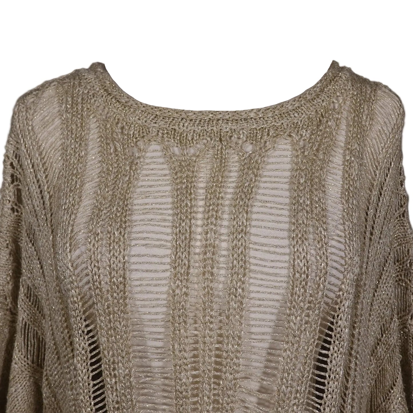 Calypso St. Barth Metallic Knit Poncho-O/S