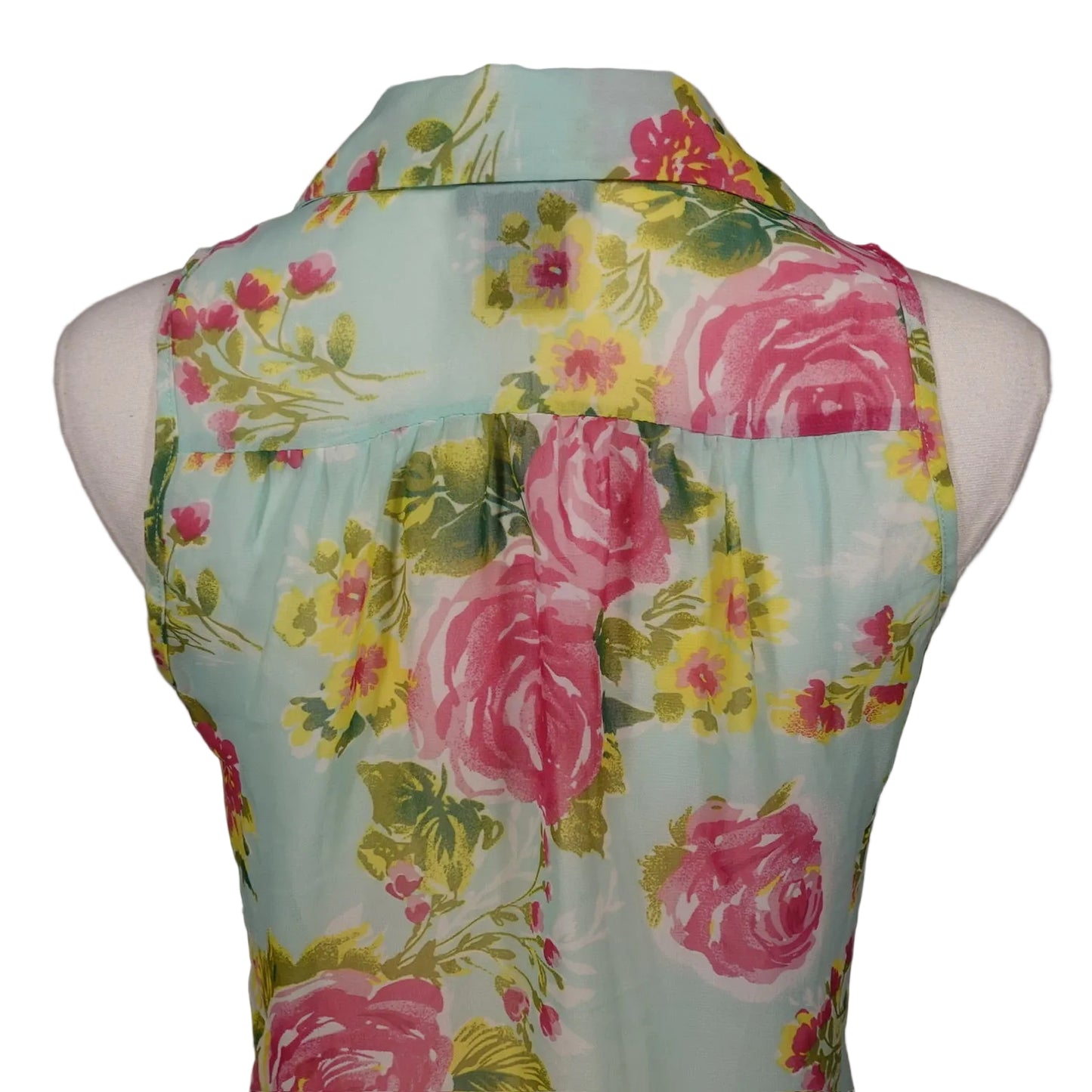 Sweet Tea Garden Chiffon Blouse-XS