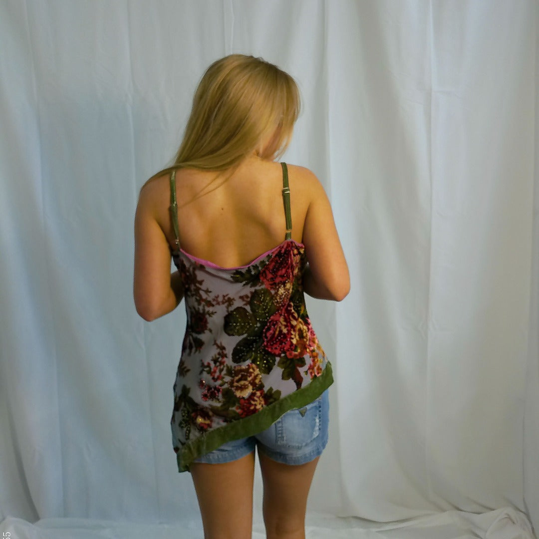 Velvet Beaded Top