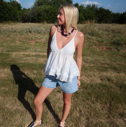 Gauze Cami Top