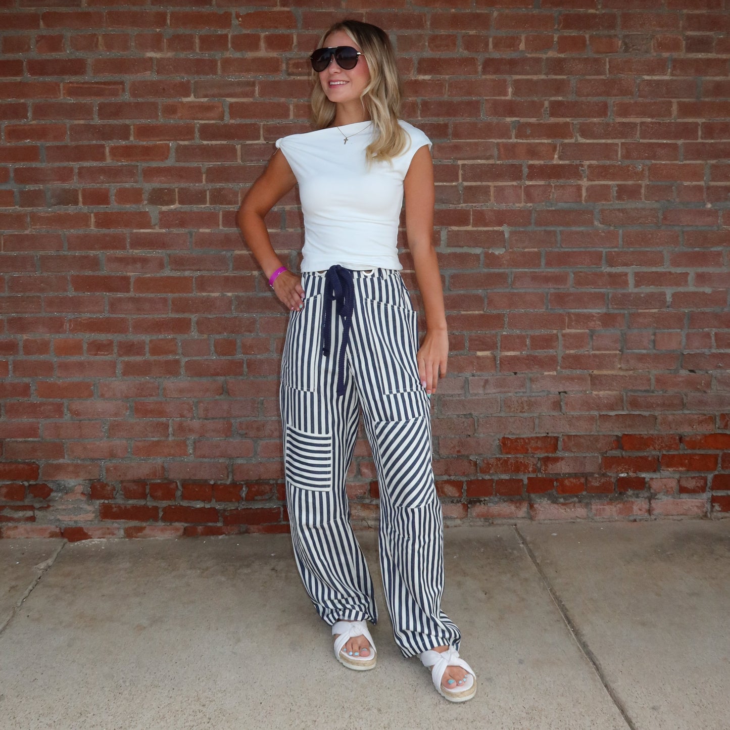 Railroad Striped Utility Pants