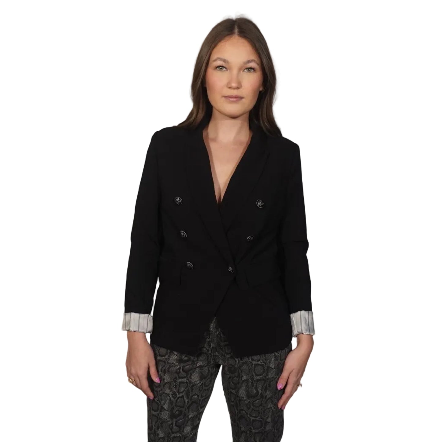 Nicole Miller Black Tailored Blazer-S