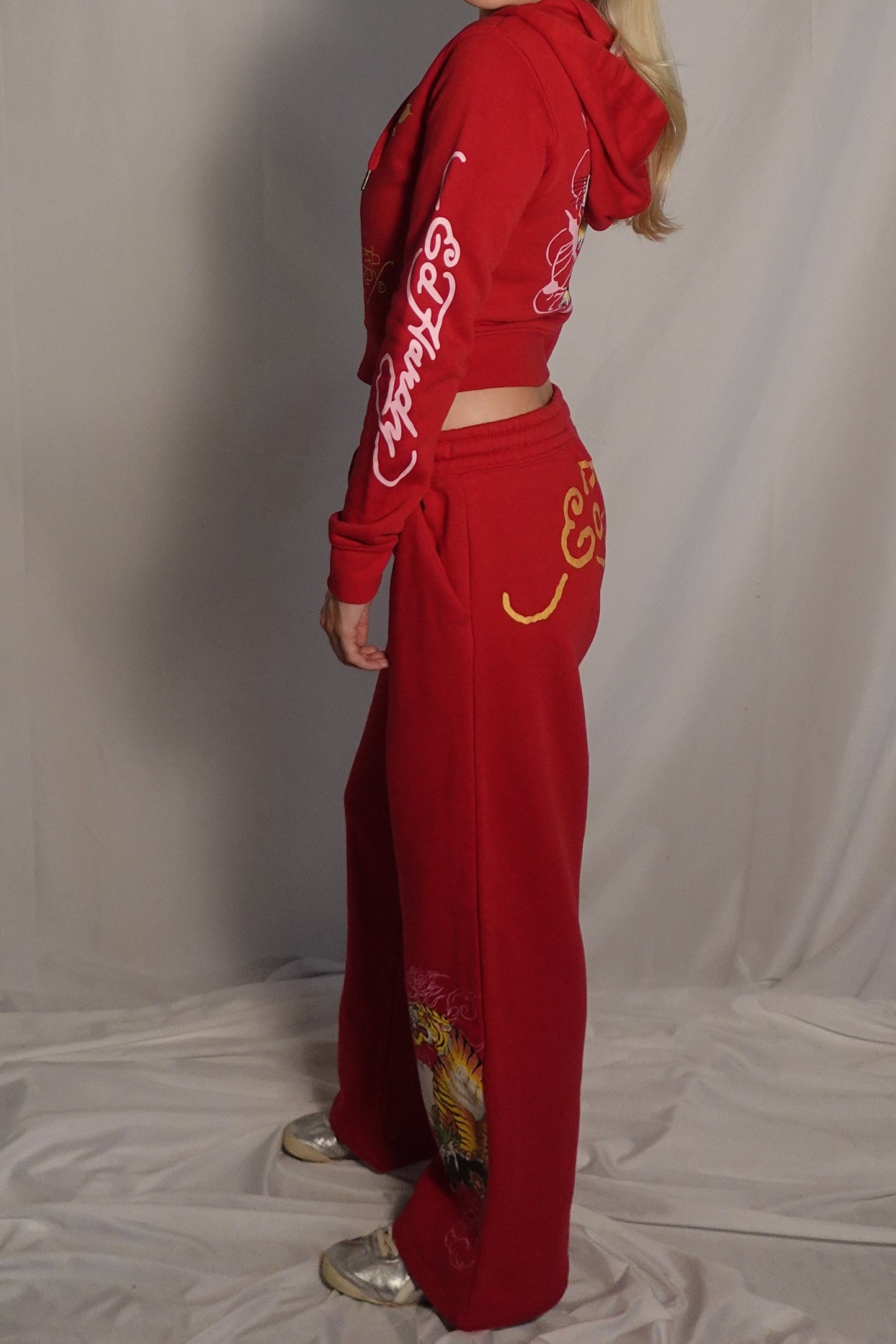 Ed Hardy Red Tiger Tracksuit Set