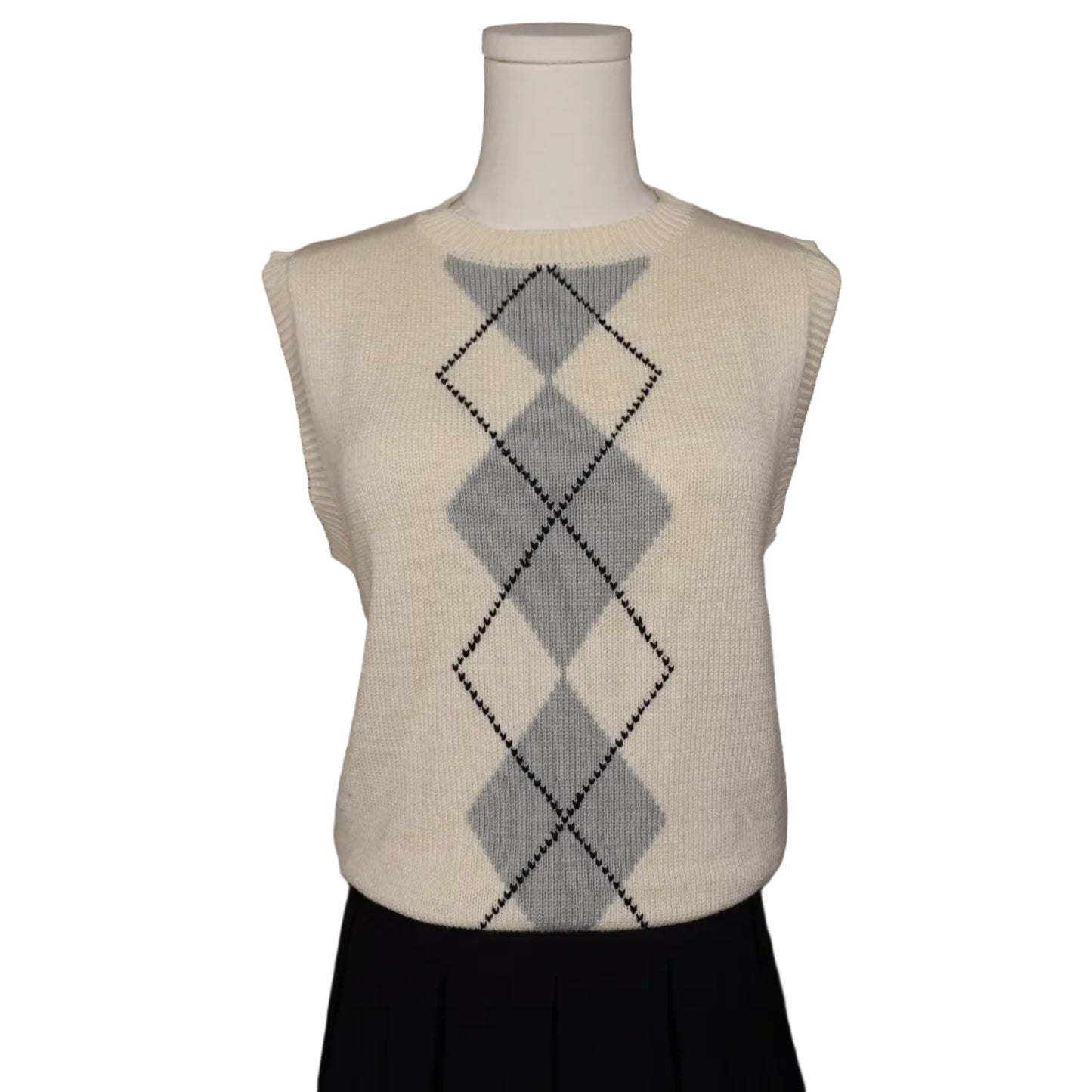 Claudias Closet Argyle Knit Vest (M)