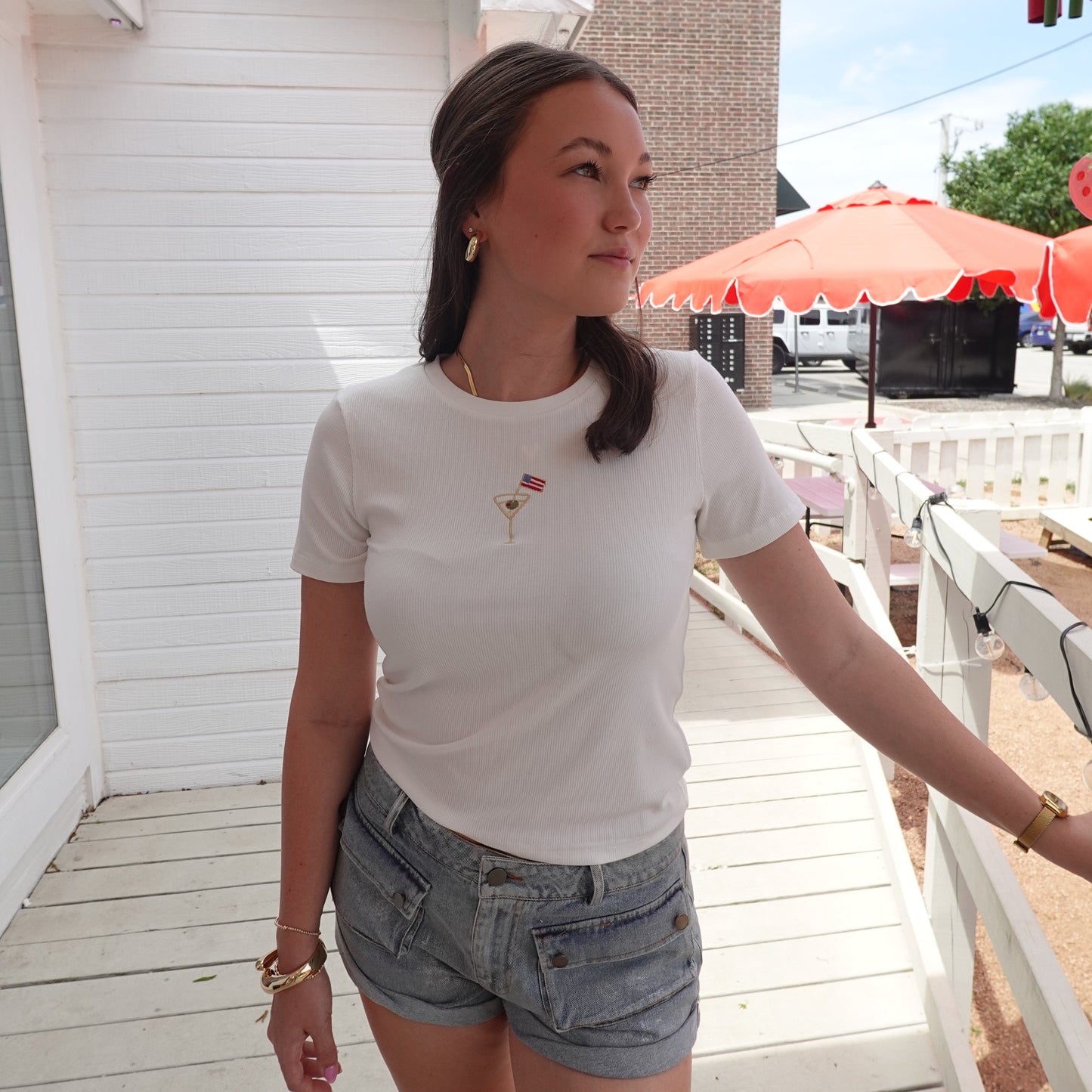The Martini Flag Baby Tee