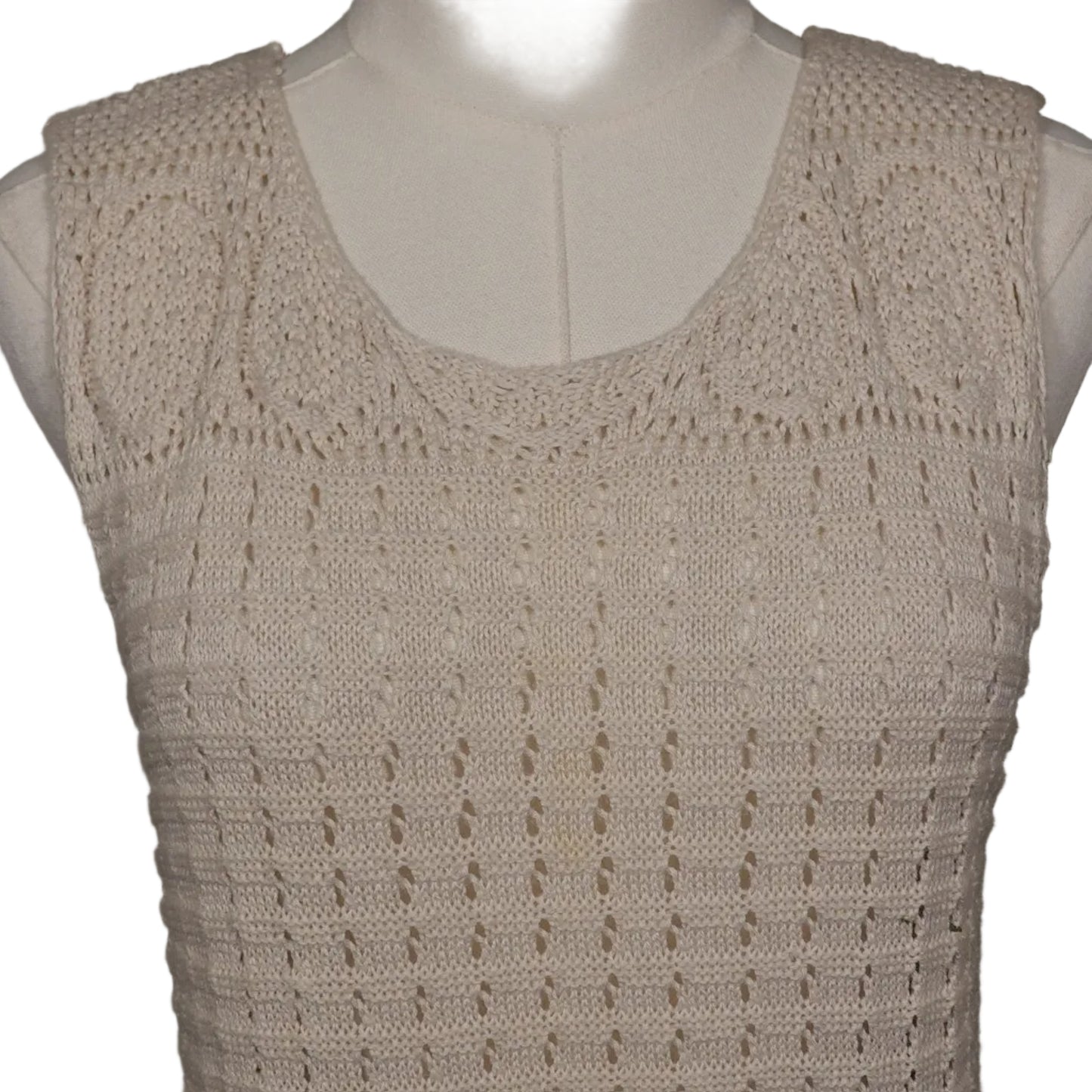 Cream Crochet Top (XL)