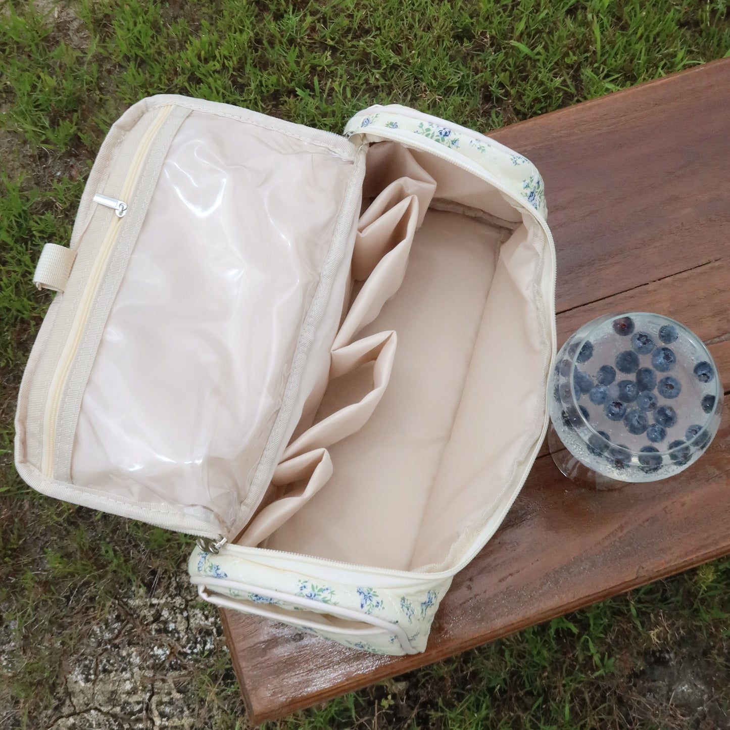 Bluebell Quilted Cosmetic Bag