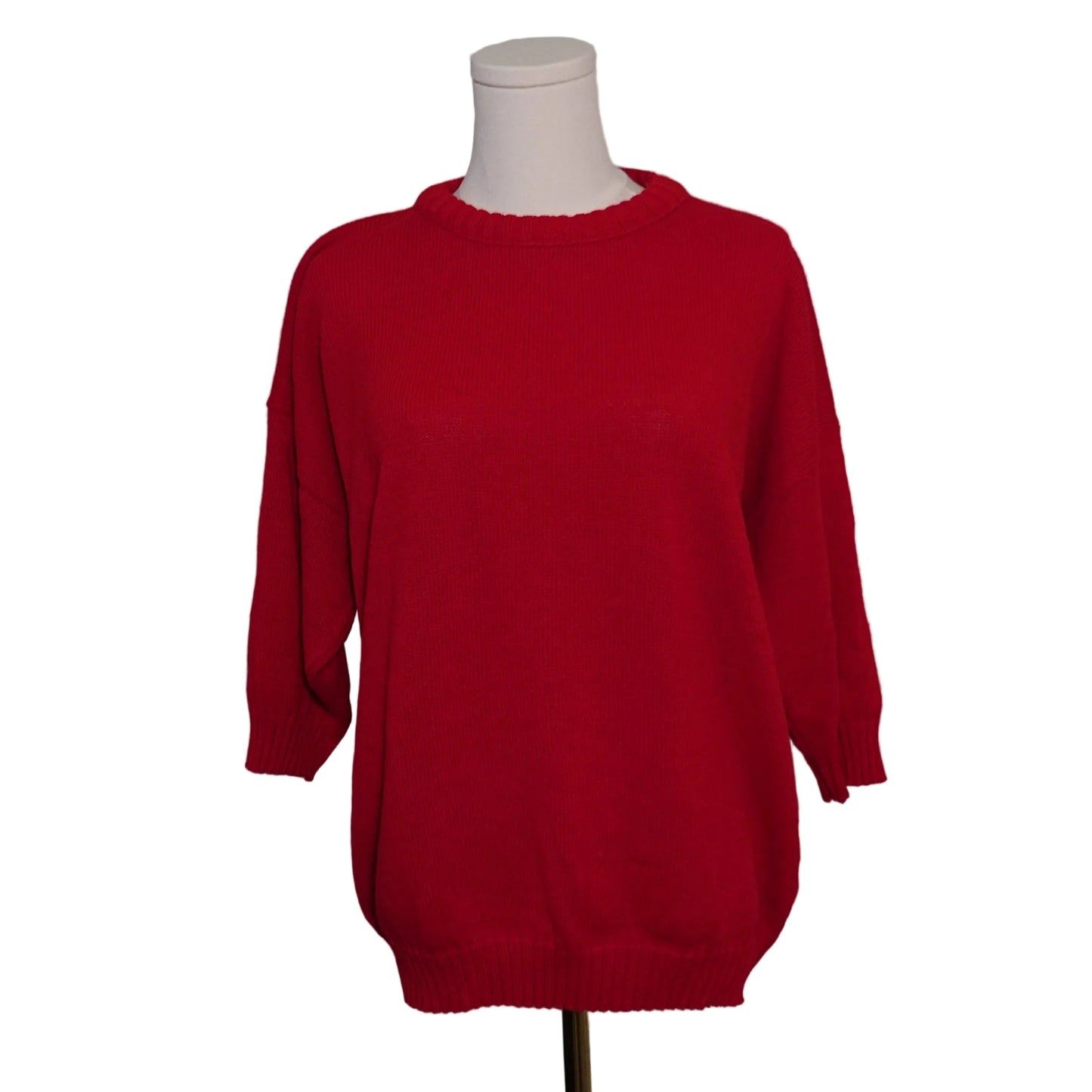 Vintage Adele Knit-wear Short-Sleeve Sweater