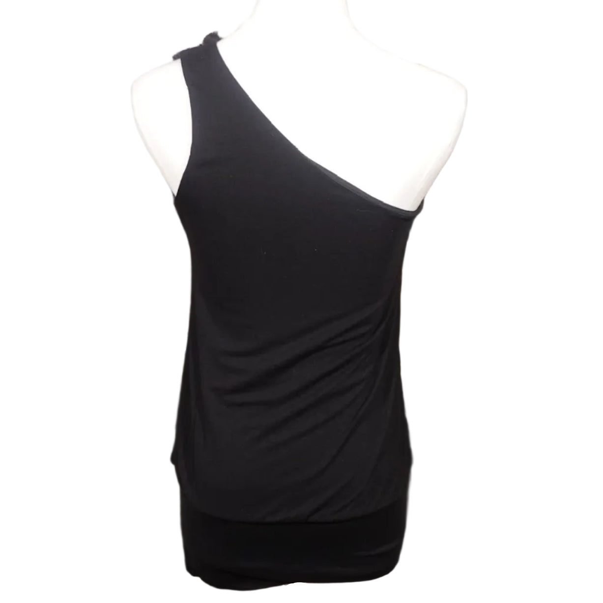Blackout Bloom One-Shoulder Top-S