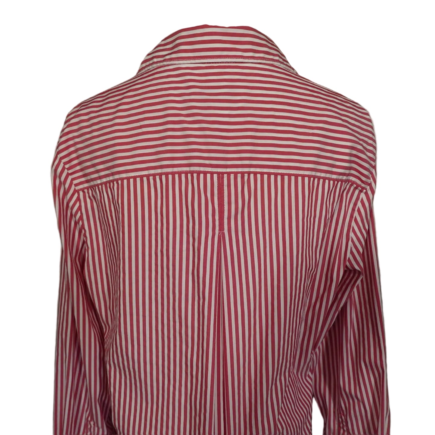 Cherry Stripe Classic Button Tunic (M)