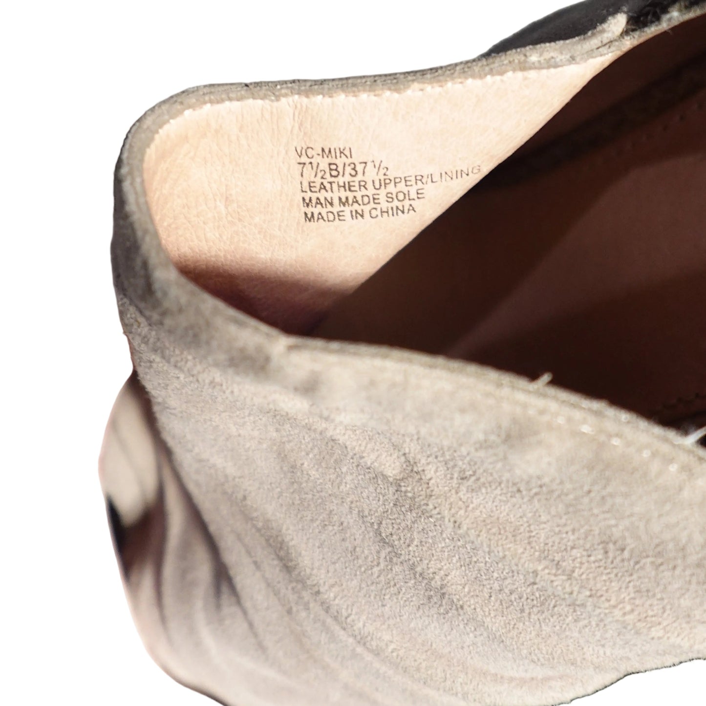 Blush Suede Peep-Toe Heels by Vince Camuto