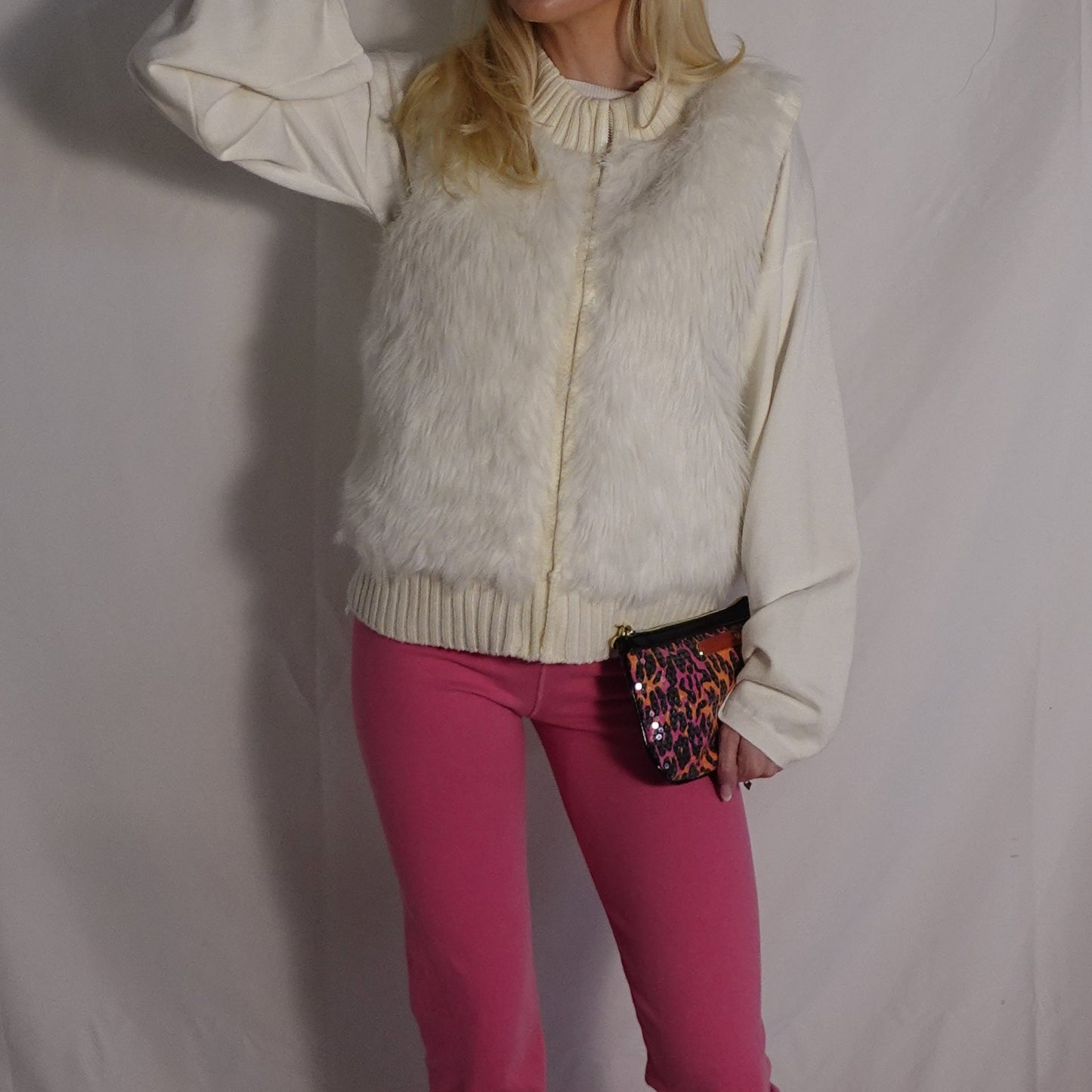 White Fur Vest