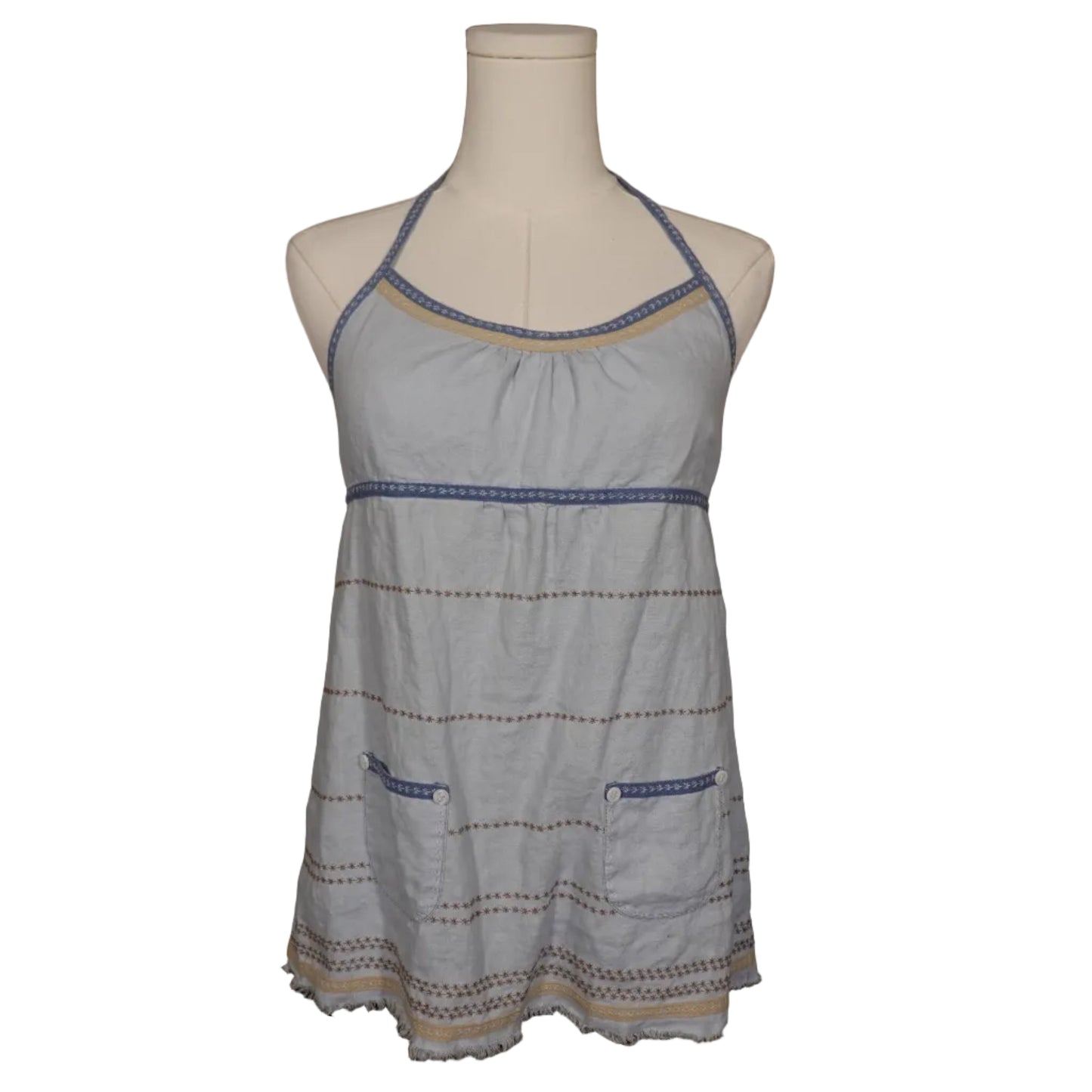 Anthropologie Intuitions Embroidered Halter Top – Size 6