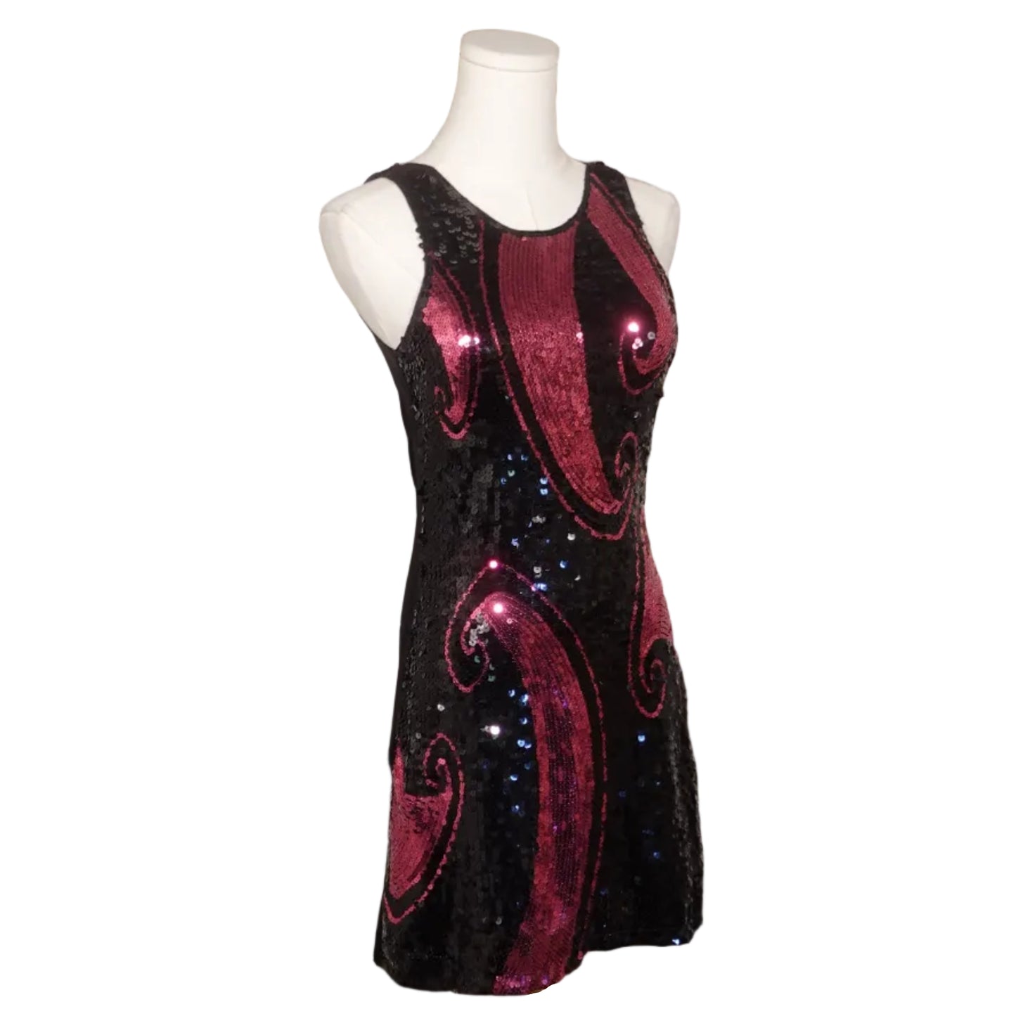 Pink Electric Sequin Mini Dress