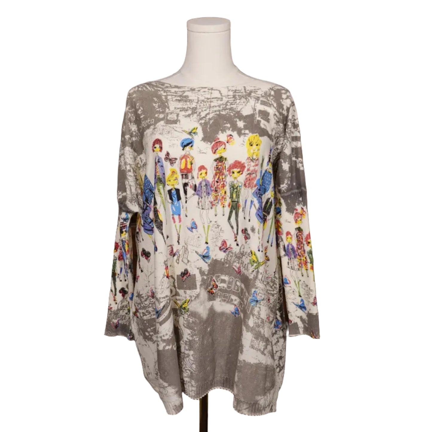 Ellazhu Illustrated Knit Dress