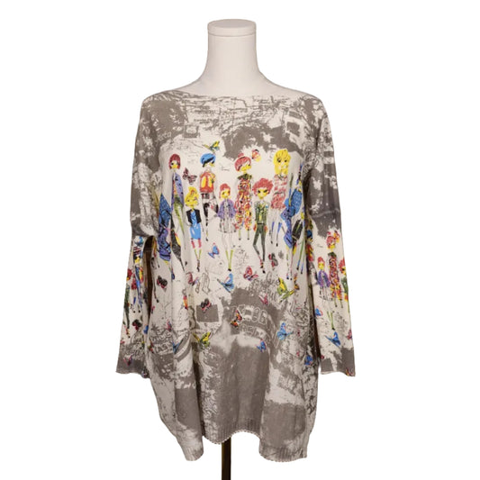 Ellazhu Illustrated Knit Dress