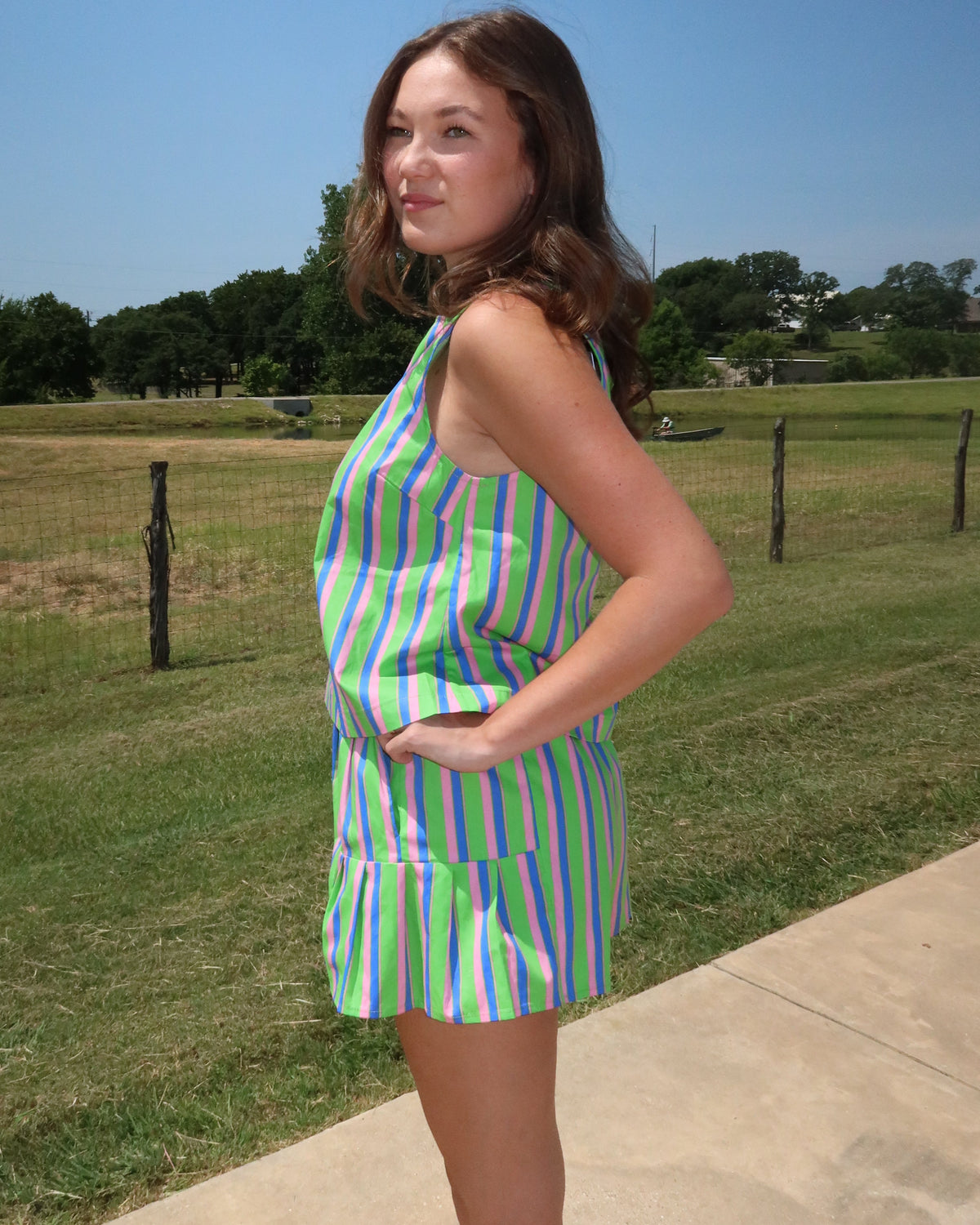 Dalery High Waist Stripe Shorts
