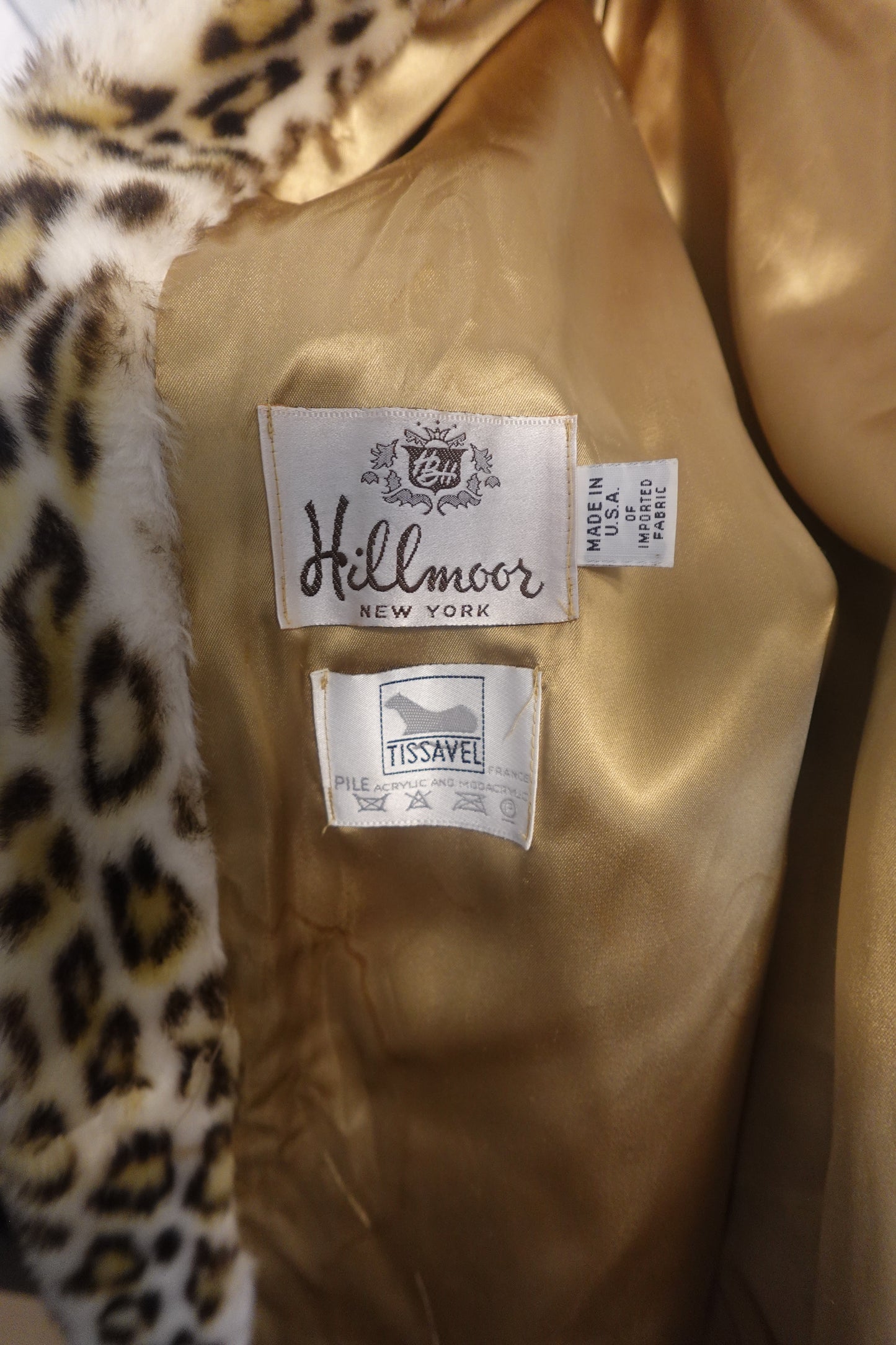 Hilmoor New York x Tissavel France Leopard Faux Fur Coat