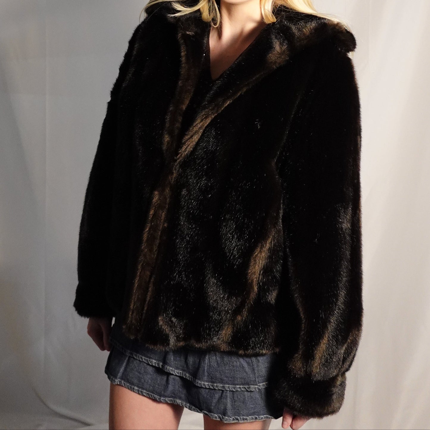 Tissavel France Faux Mink Coat