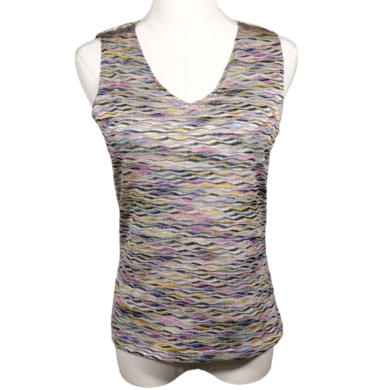 Pastel Static Wave Tank-M