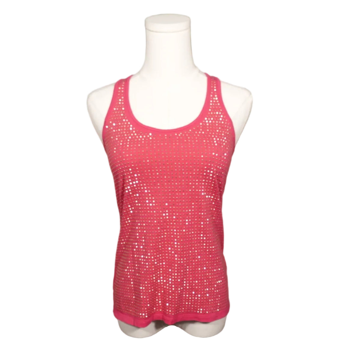 Hot Pink Studded Racerback Tank