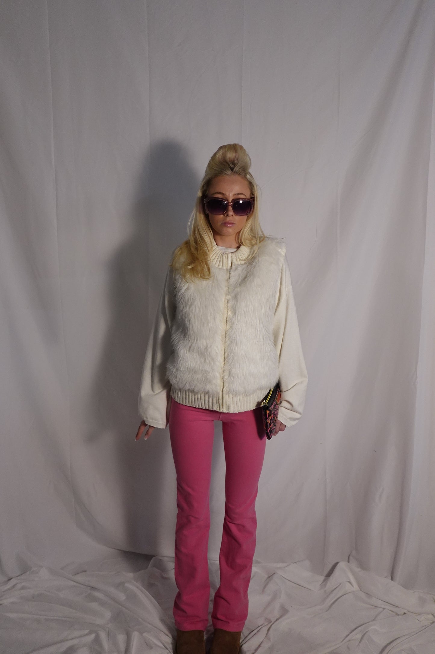 White Fur Vest