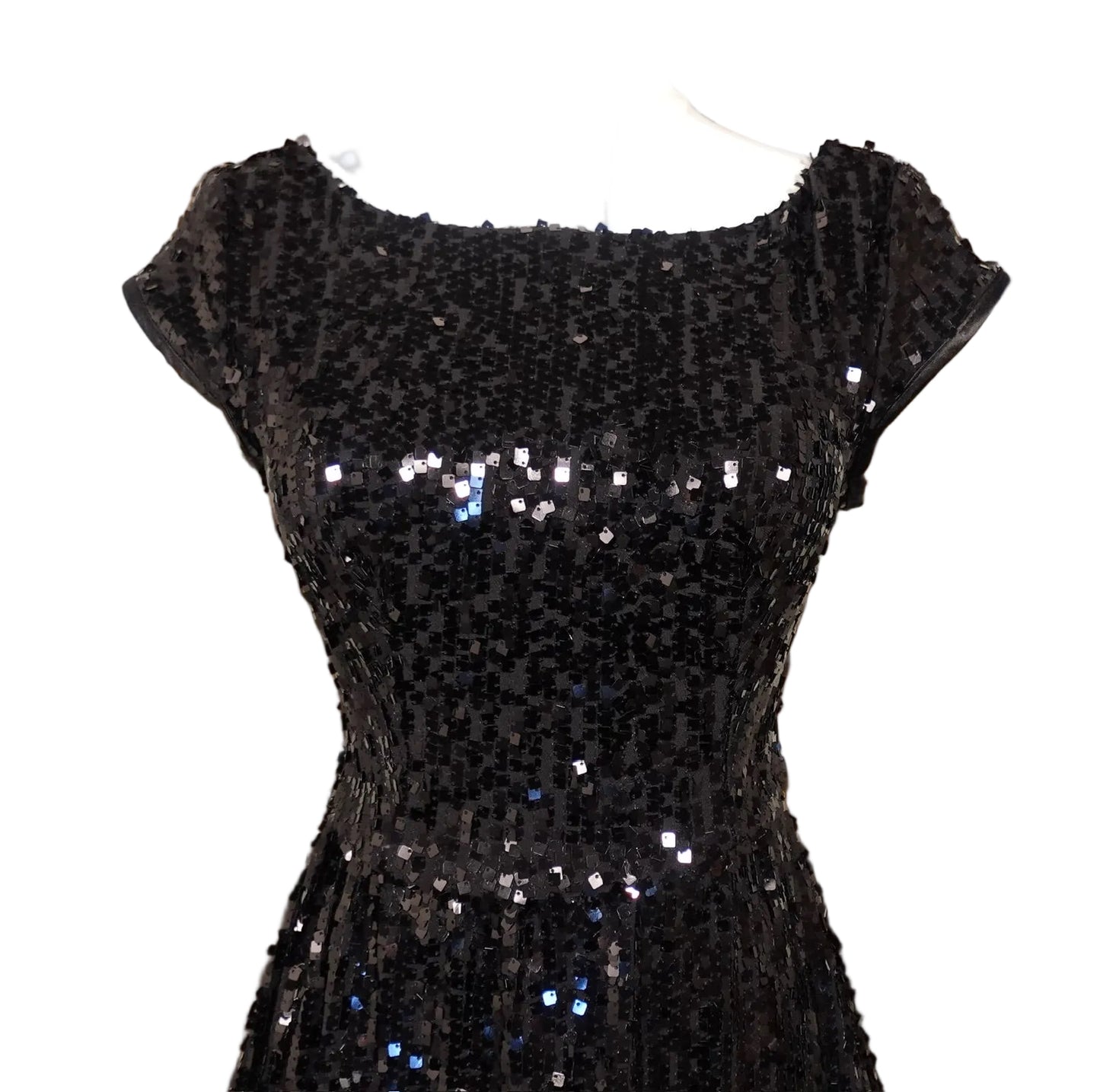 B. Darlin Black Sequin Fit & Flare Dress (3/4)
