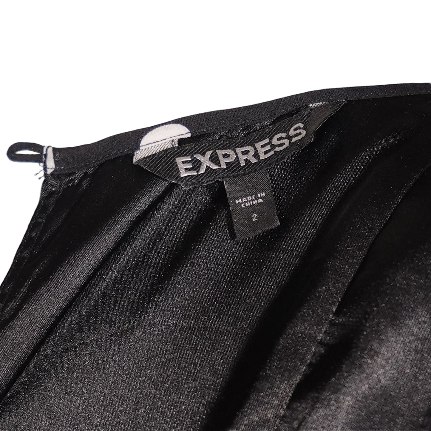 Express Black and White Polka Dot Dress-2