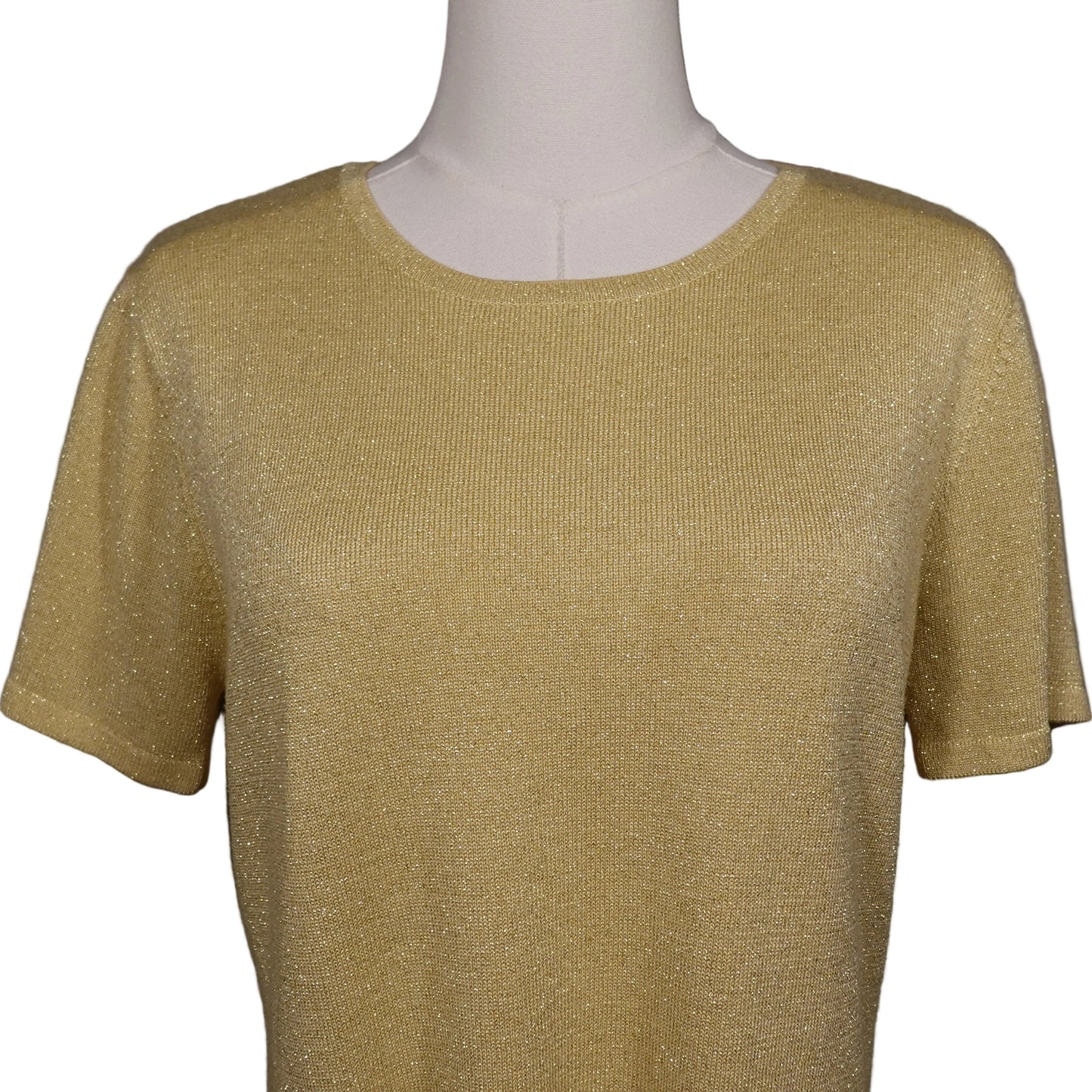 Golden Hour Shimmer Knit Top (M)