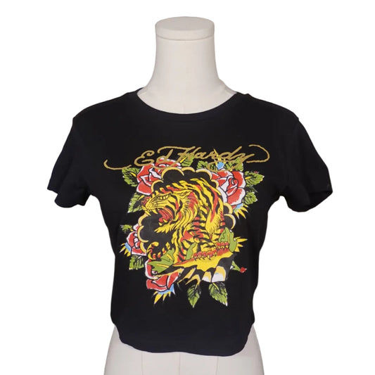 Ed Hardy Black & Gold Tiger Tee