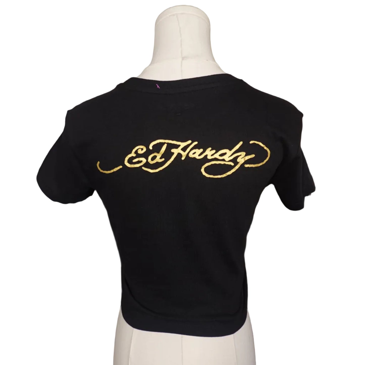 Ed Hardy Black & Gold Tiger Tee