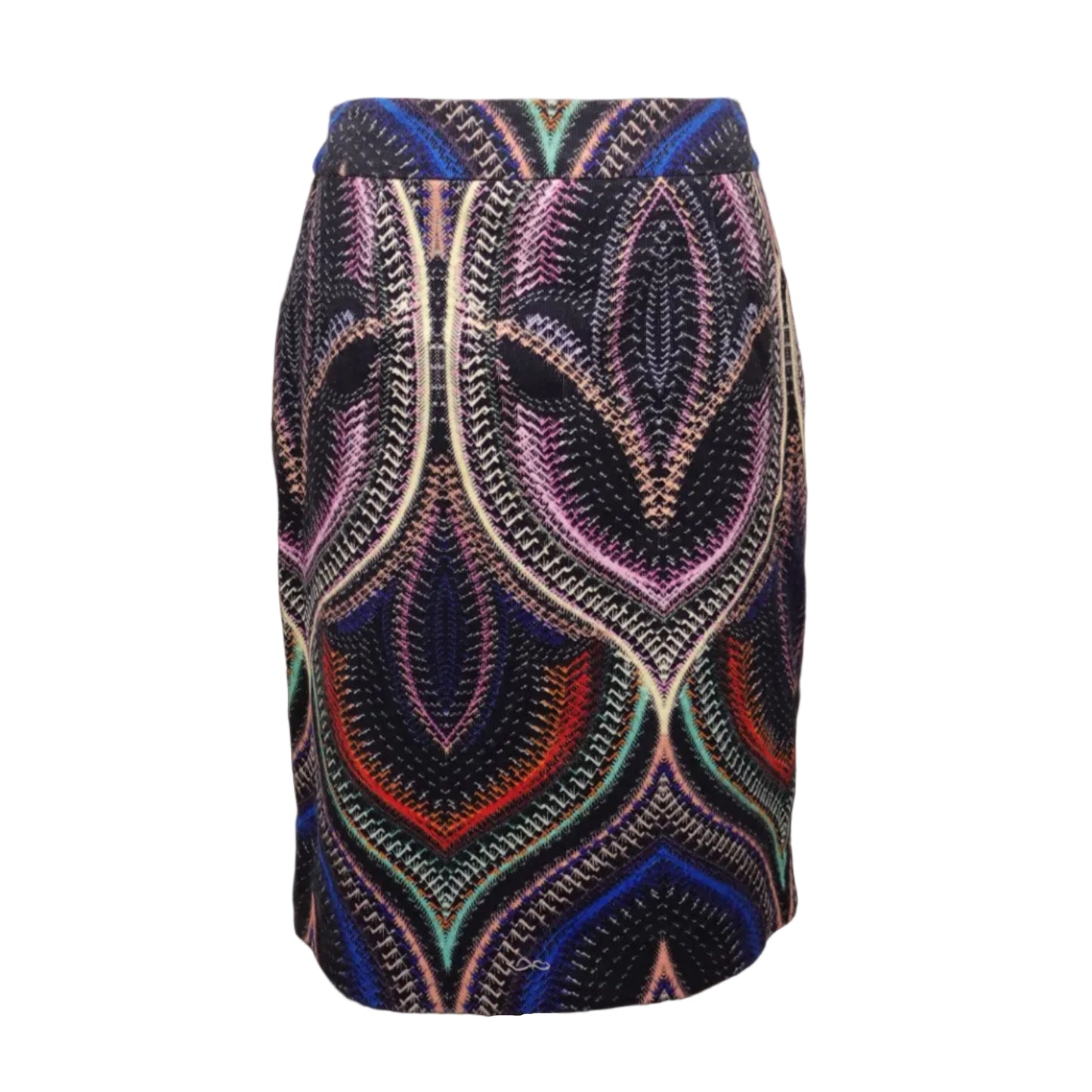 Etcetera Colorful Tribal Pattern Pencil Skirt-0