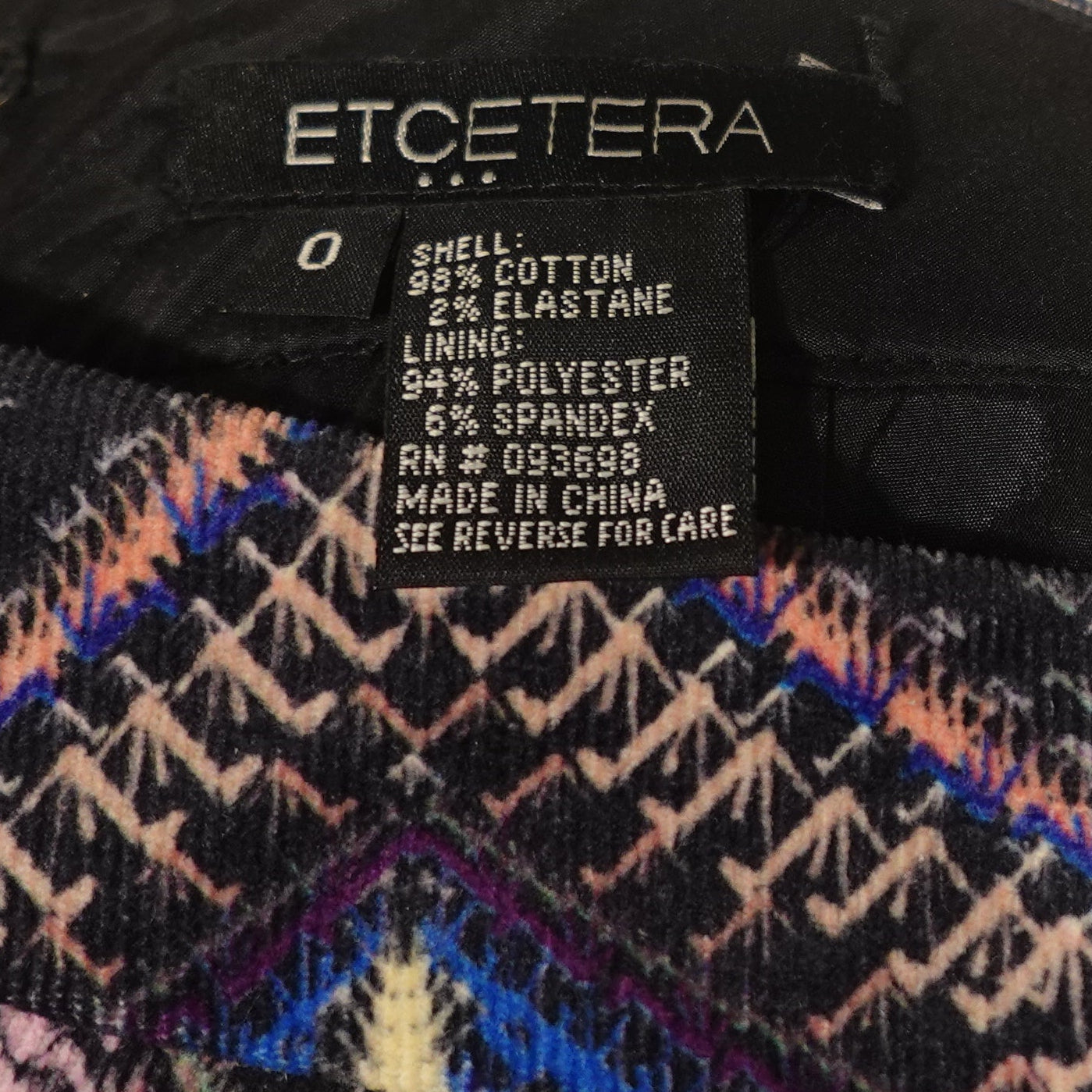 Etcetera Colorful Tribal Pattern Pencil Skirt-0