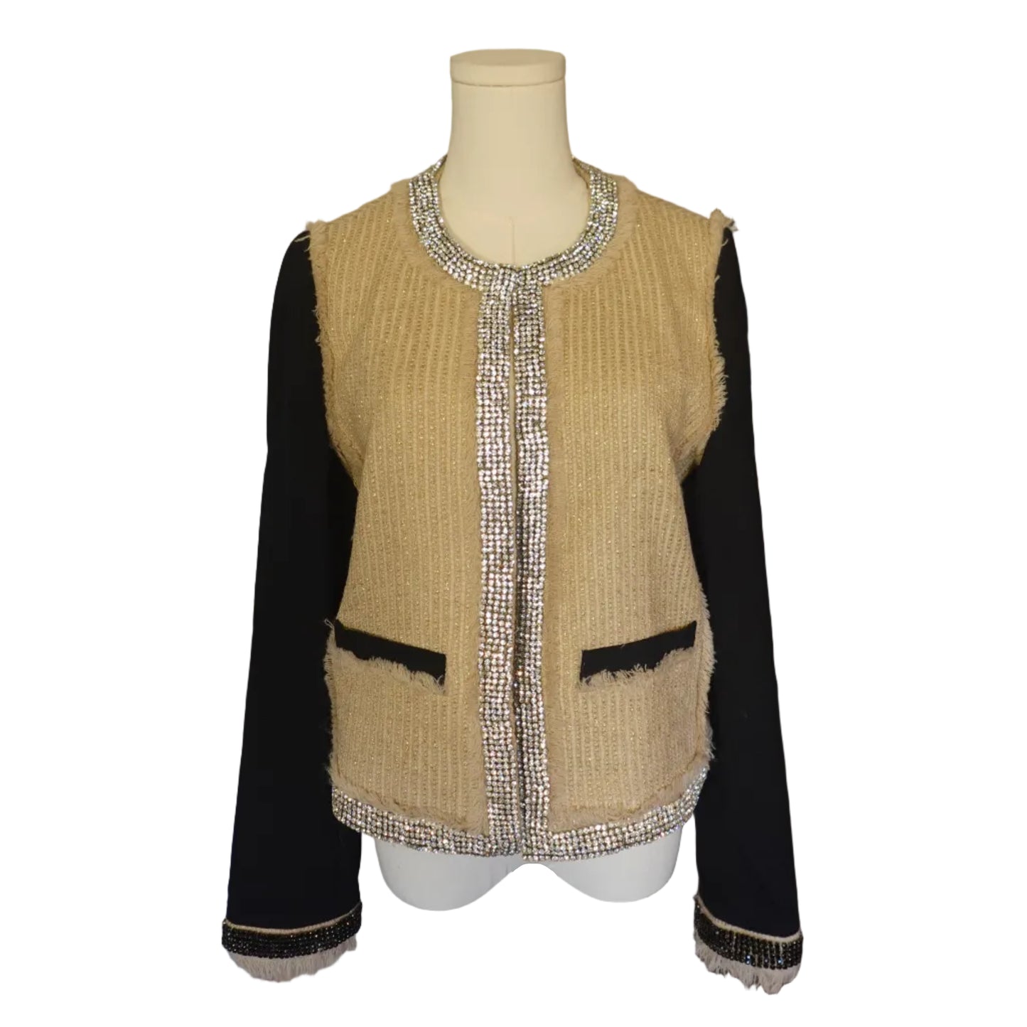 Tory Burch Embellished Tweed Jacket-10