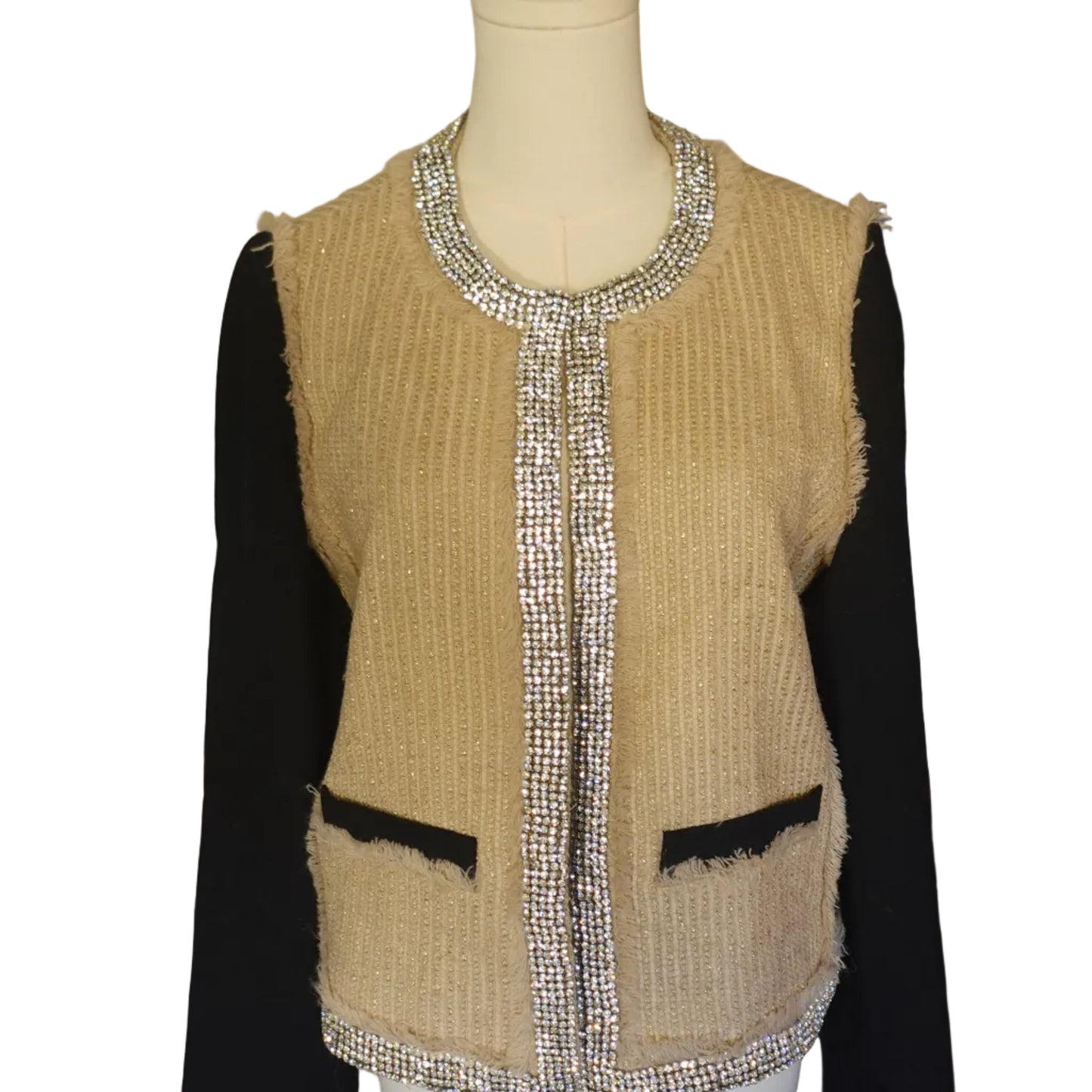 Tory Burch Embellished Tweed Jacket-10
