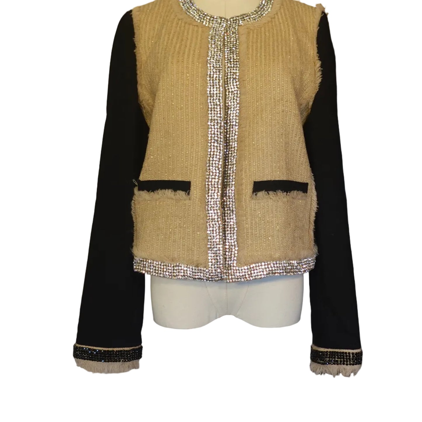 Tory Burch Embellished Tweed Jacket-10