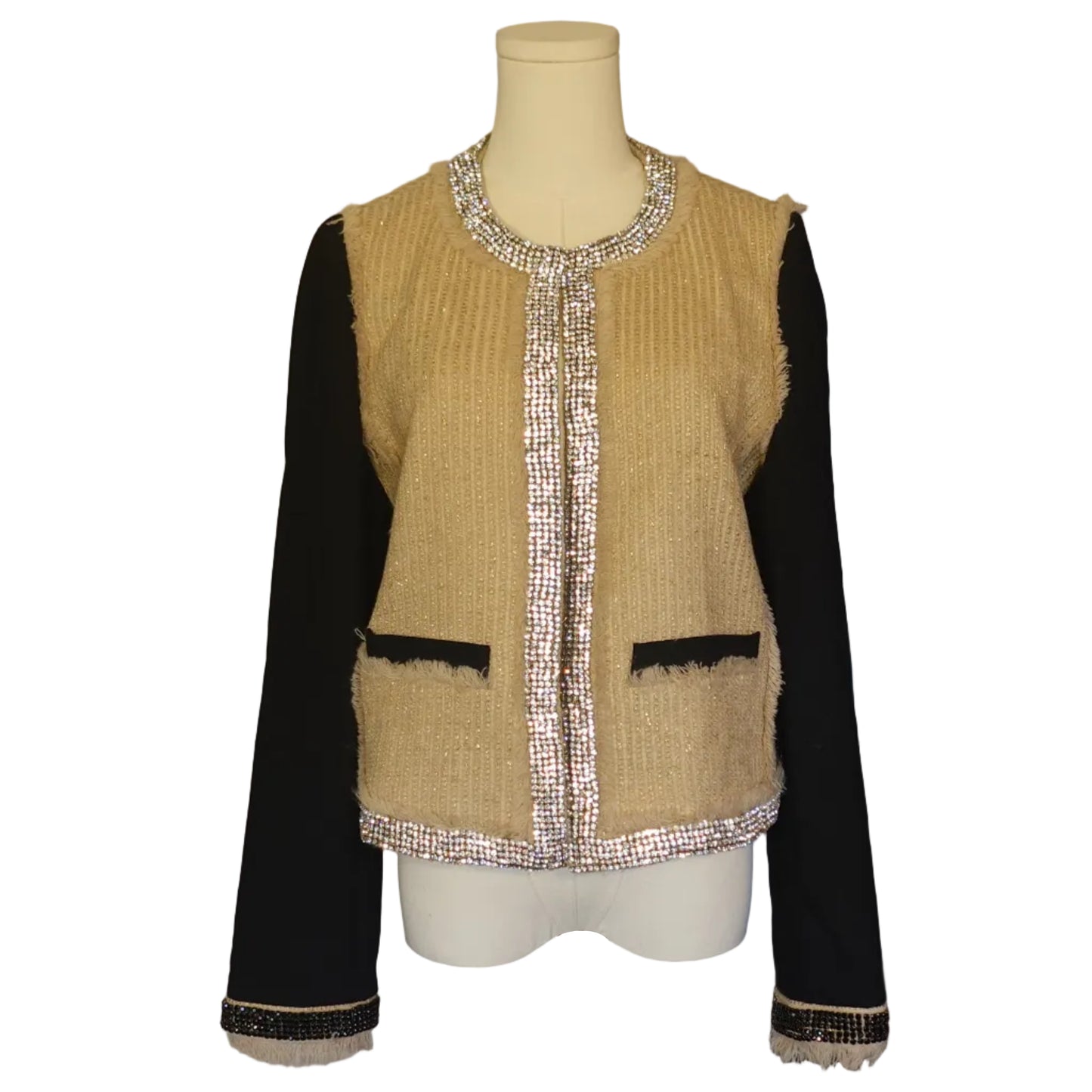 Tory Burch Embellished Tweed Jacket-10