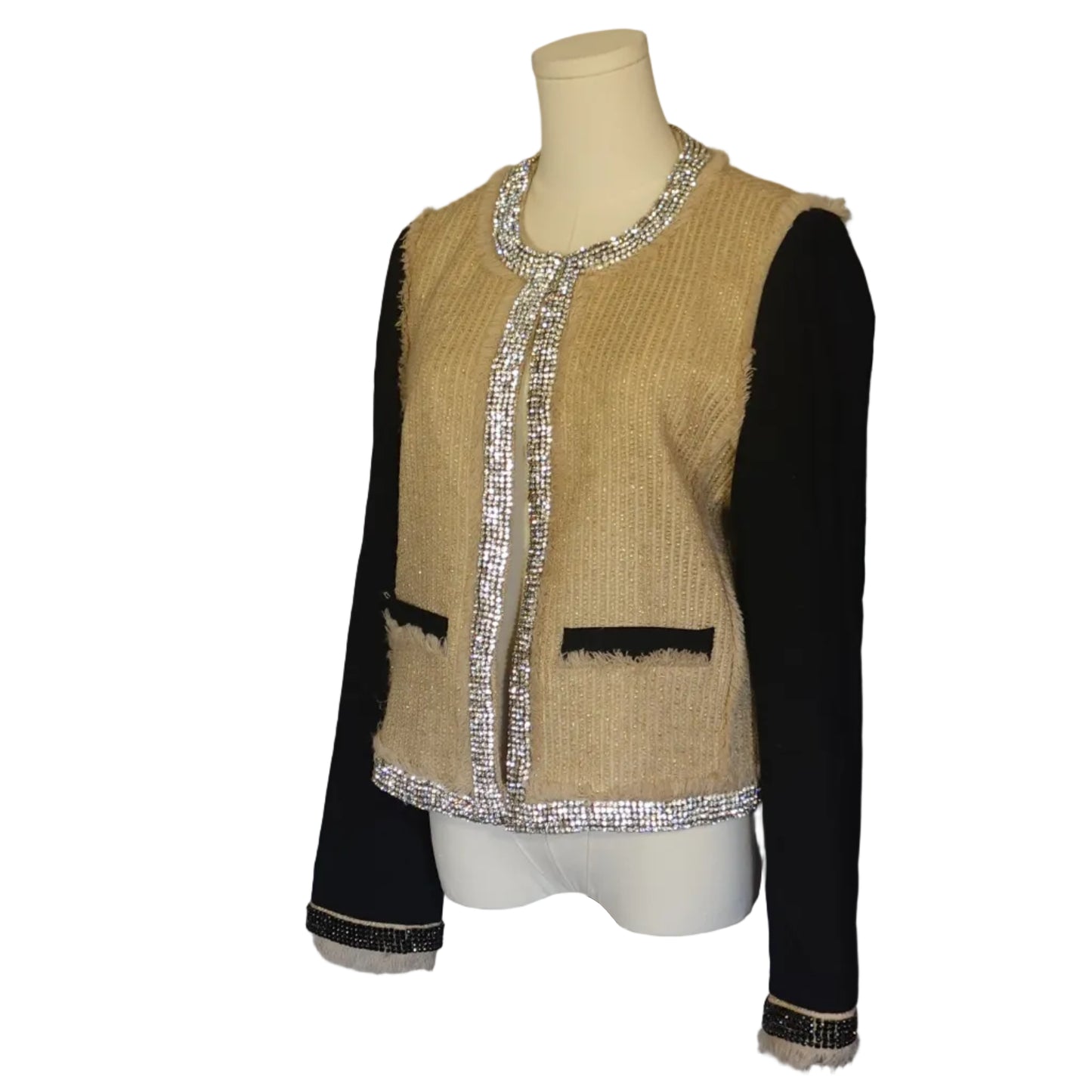 Tory Burch Embellished Tweed Jacket-10