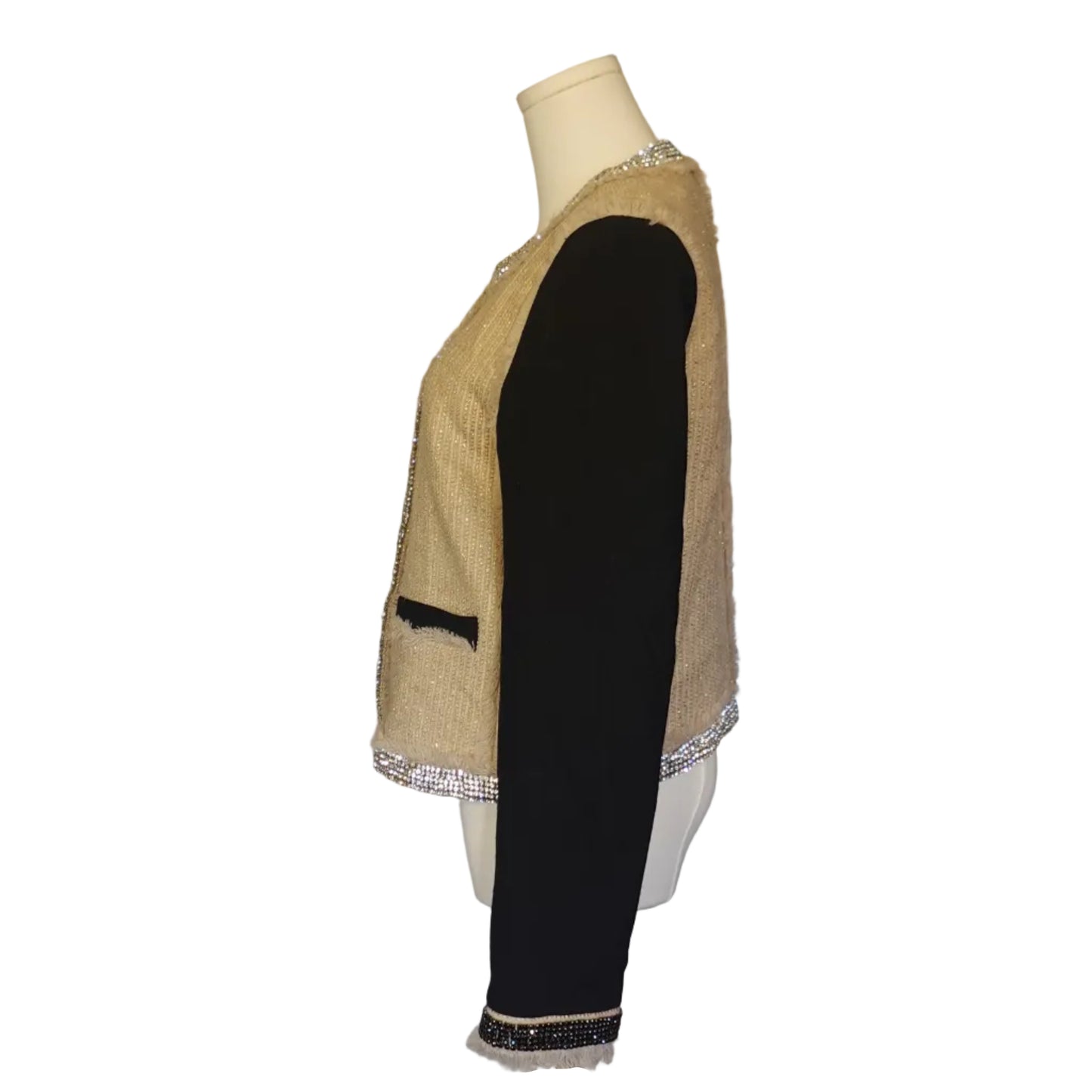 Tory Burch Embellished Tweed Jacket-10