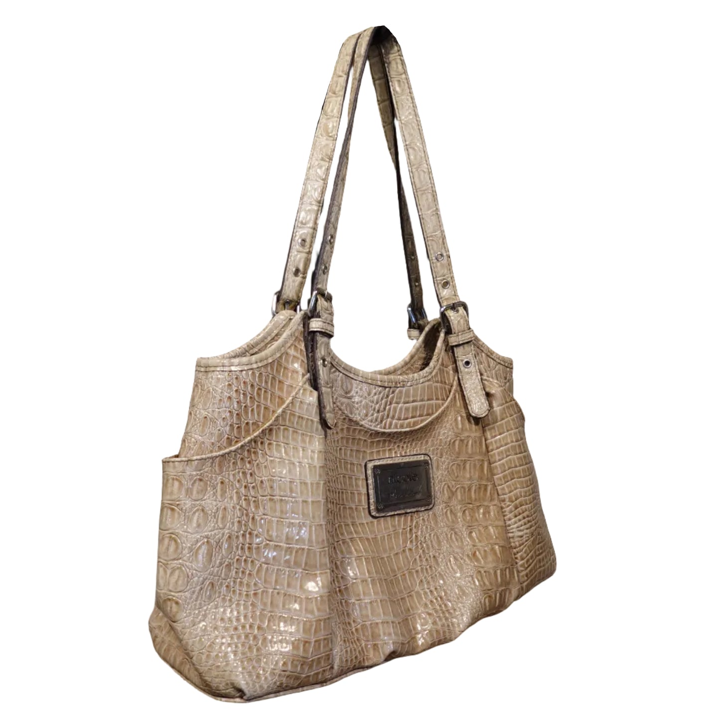Nicole by Nicole Miller Croc-Embossed Shoulder Tote