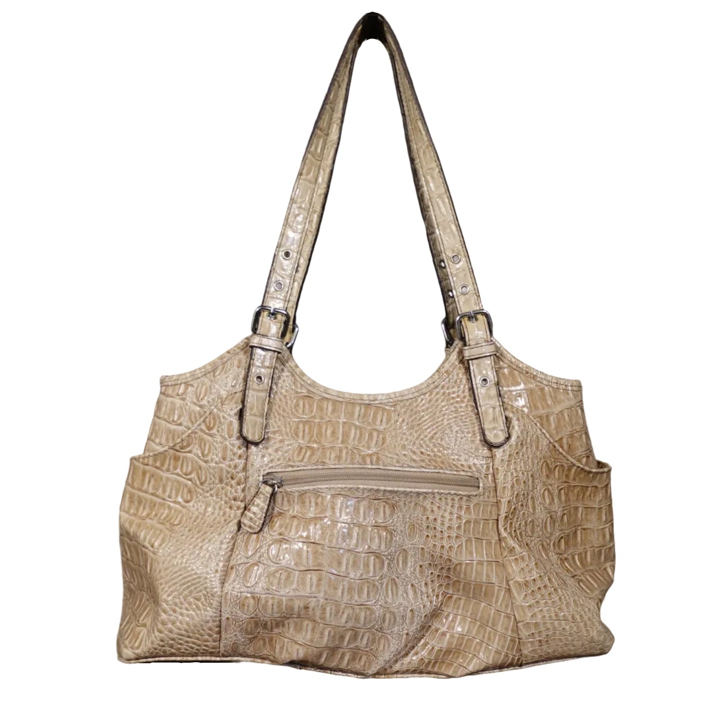 Nicole by Nicole Miller Croc-Embossed Shoulder Tote