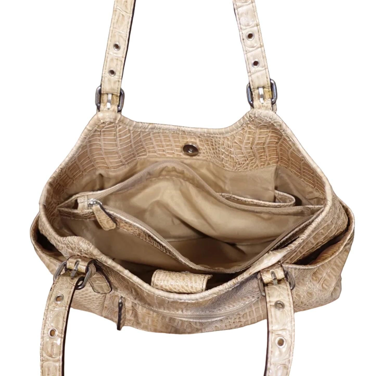 Nicole by Nicole Miller Croc-Embossed Shoulder Tote